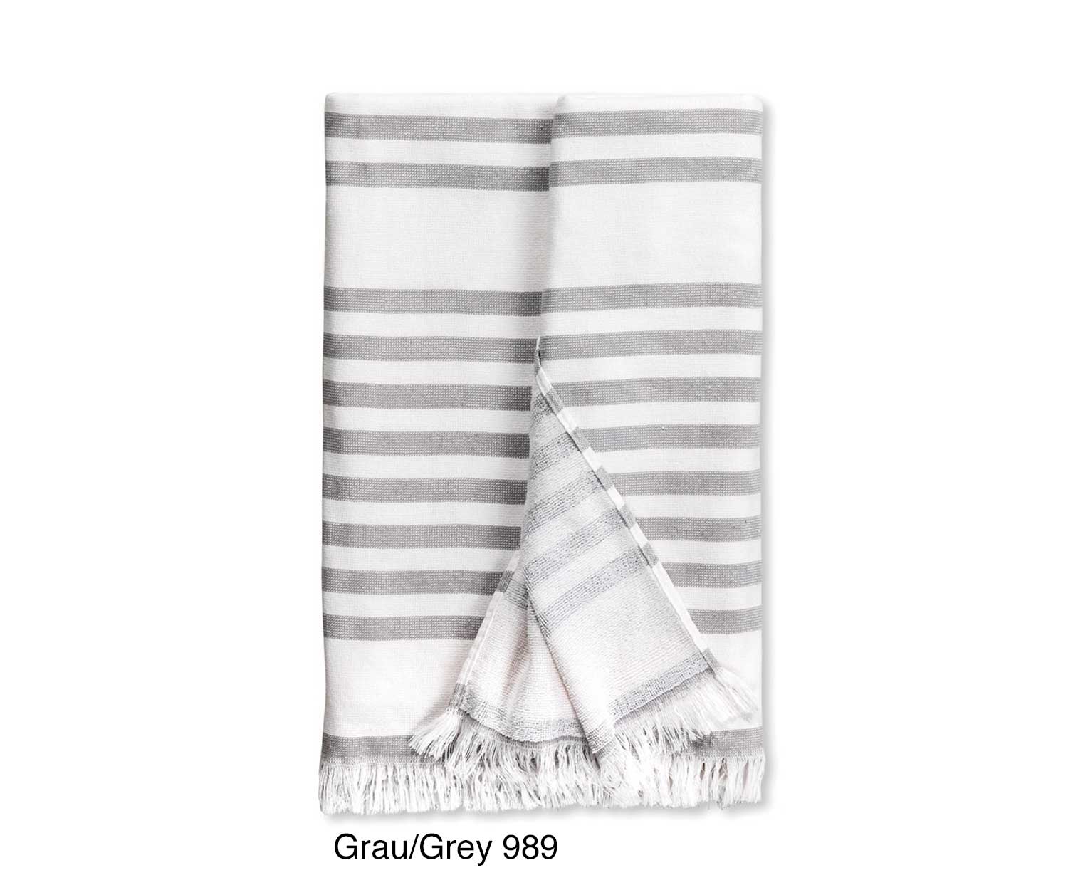 BEACH Strandtuch 320g in grau