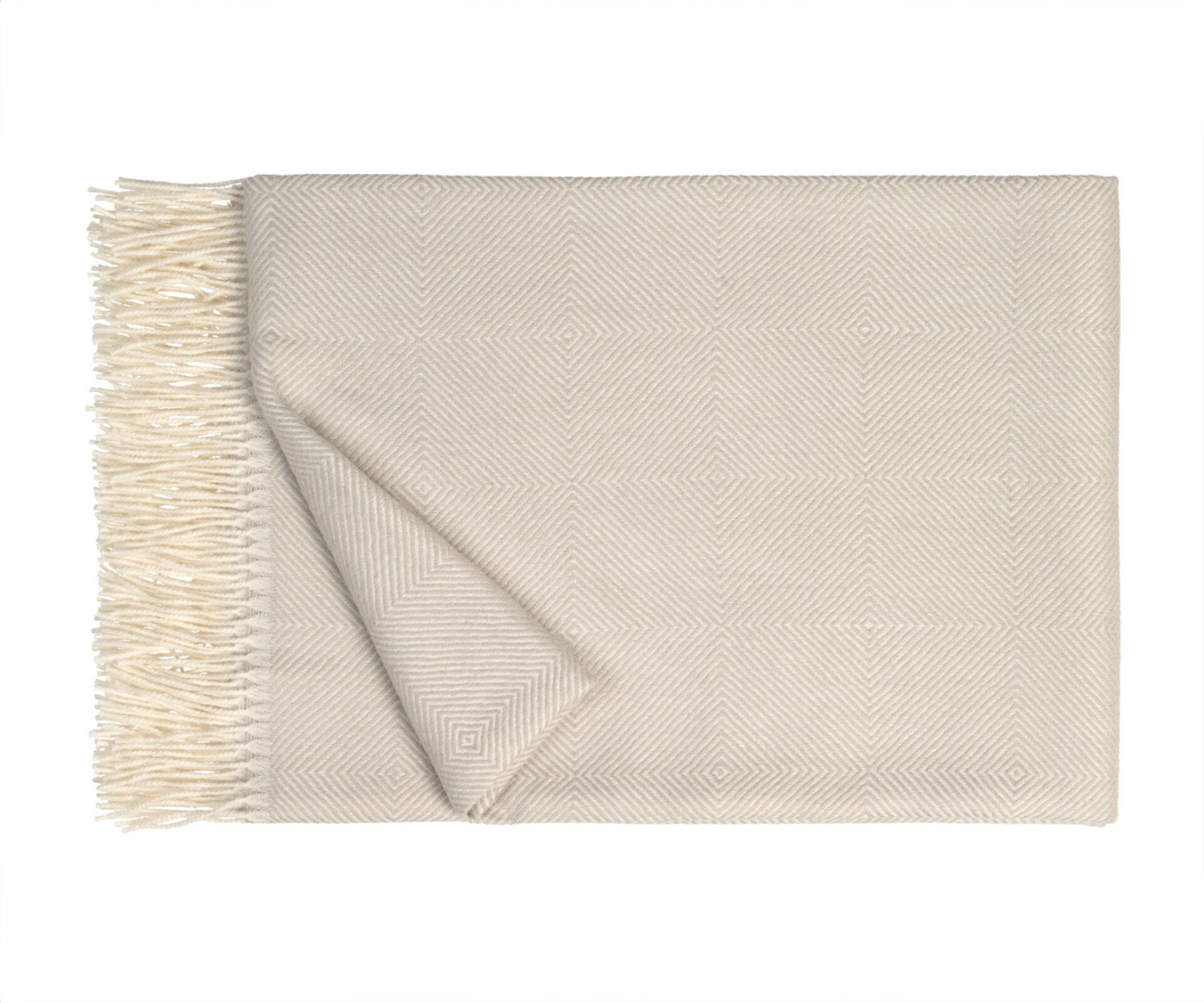 Fischbacher-1819-Throw-Noble-Chalk Fischbacher Plaid NOBLE chalk