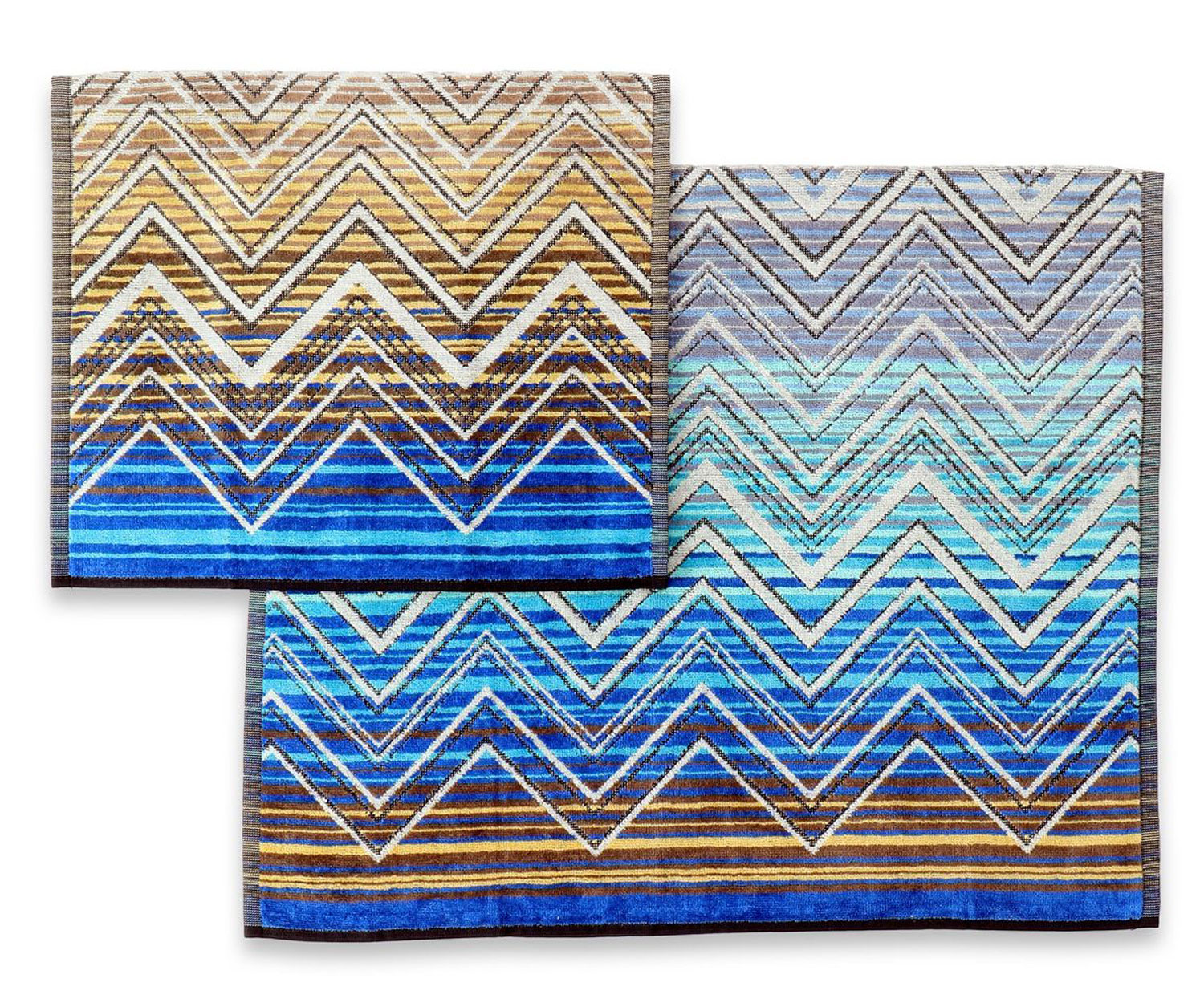 MISSONI HOME TOLOMEO 170 blau Handtuch und Gästetuch