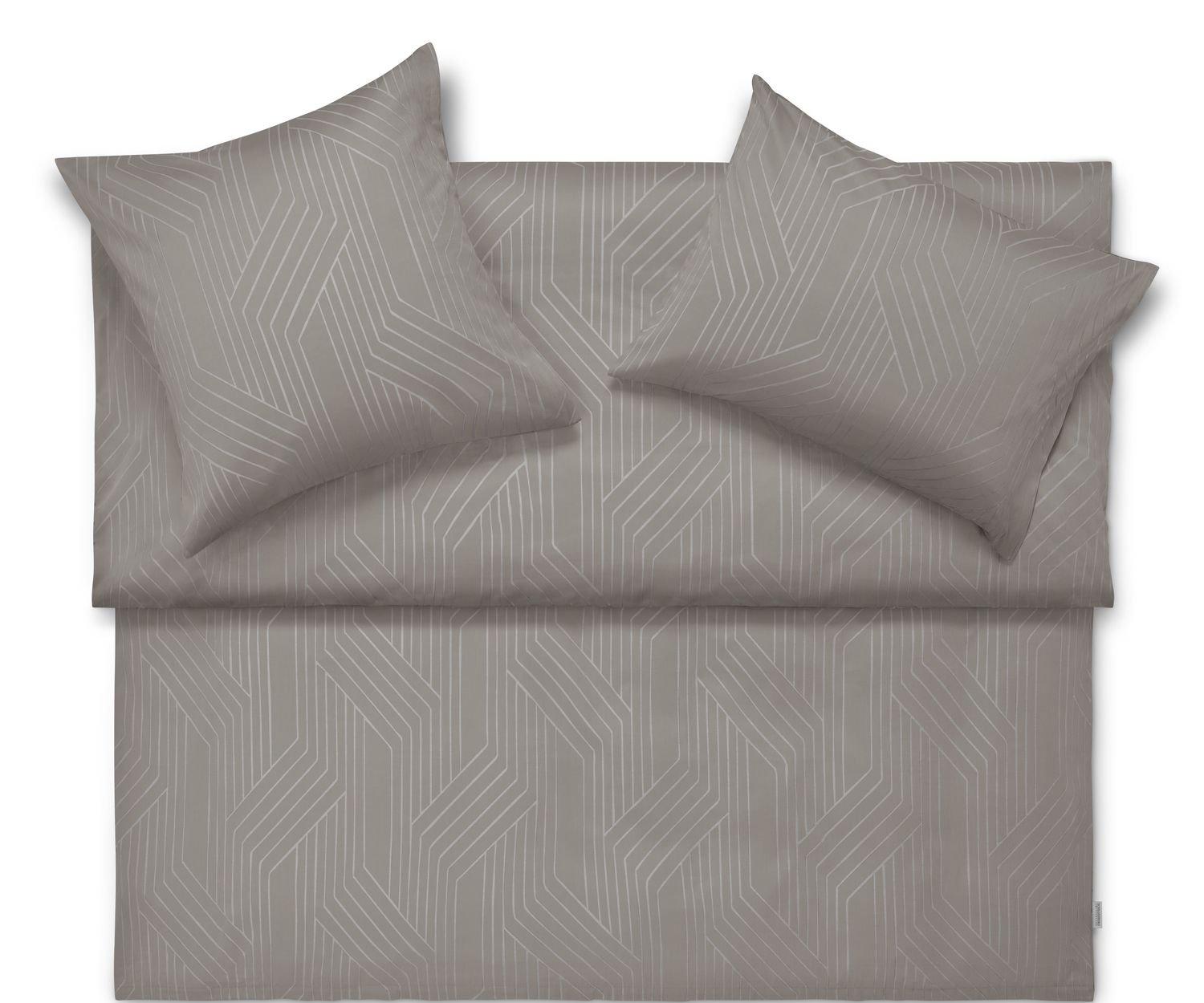 Schlossberg ENNIO col. graphit – elegante Jacquard-Bettwäsche aus Baumwolle