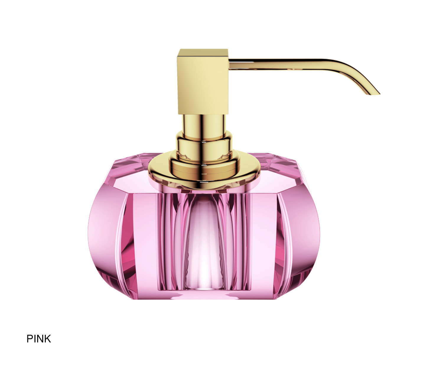 Decor Walther KRISTALL Seifenspender Pink/Gold