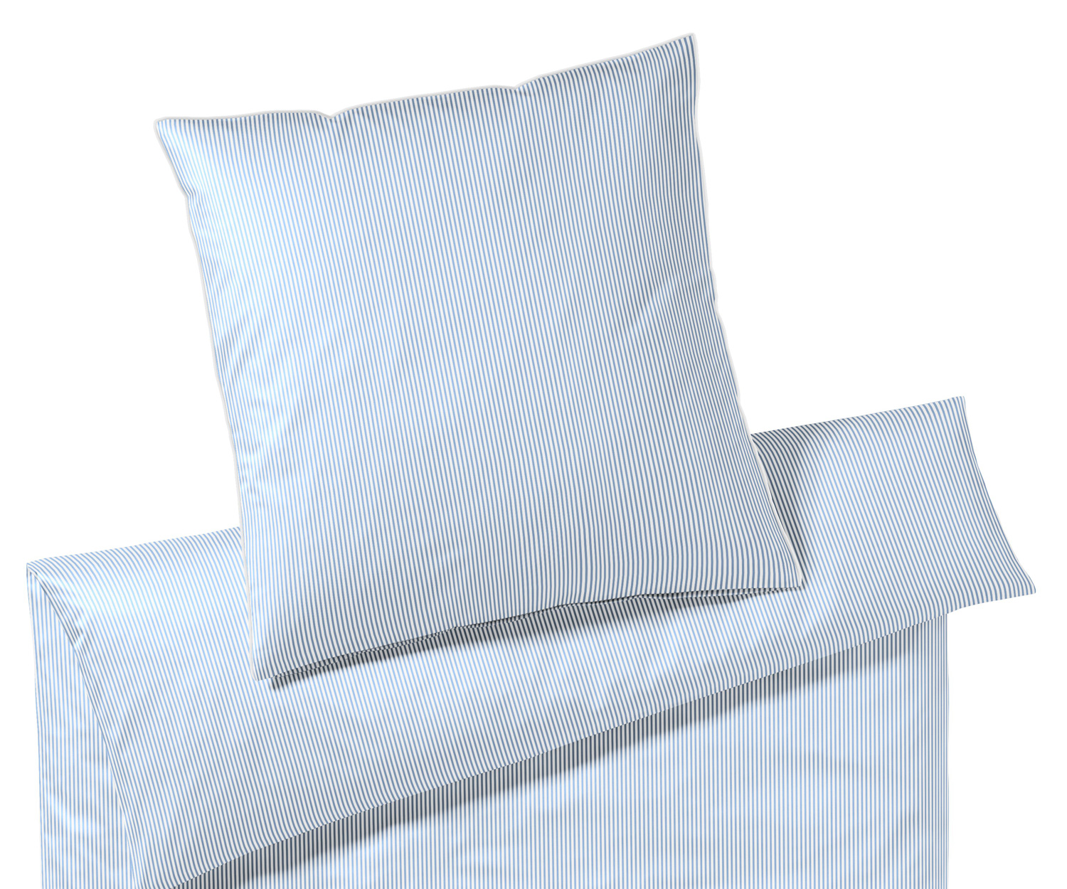 Elegante-2460-2 Elegante Hamburger Streifen Bettwäsche 2460-2 blau-weiss