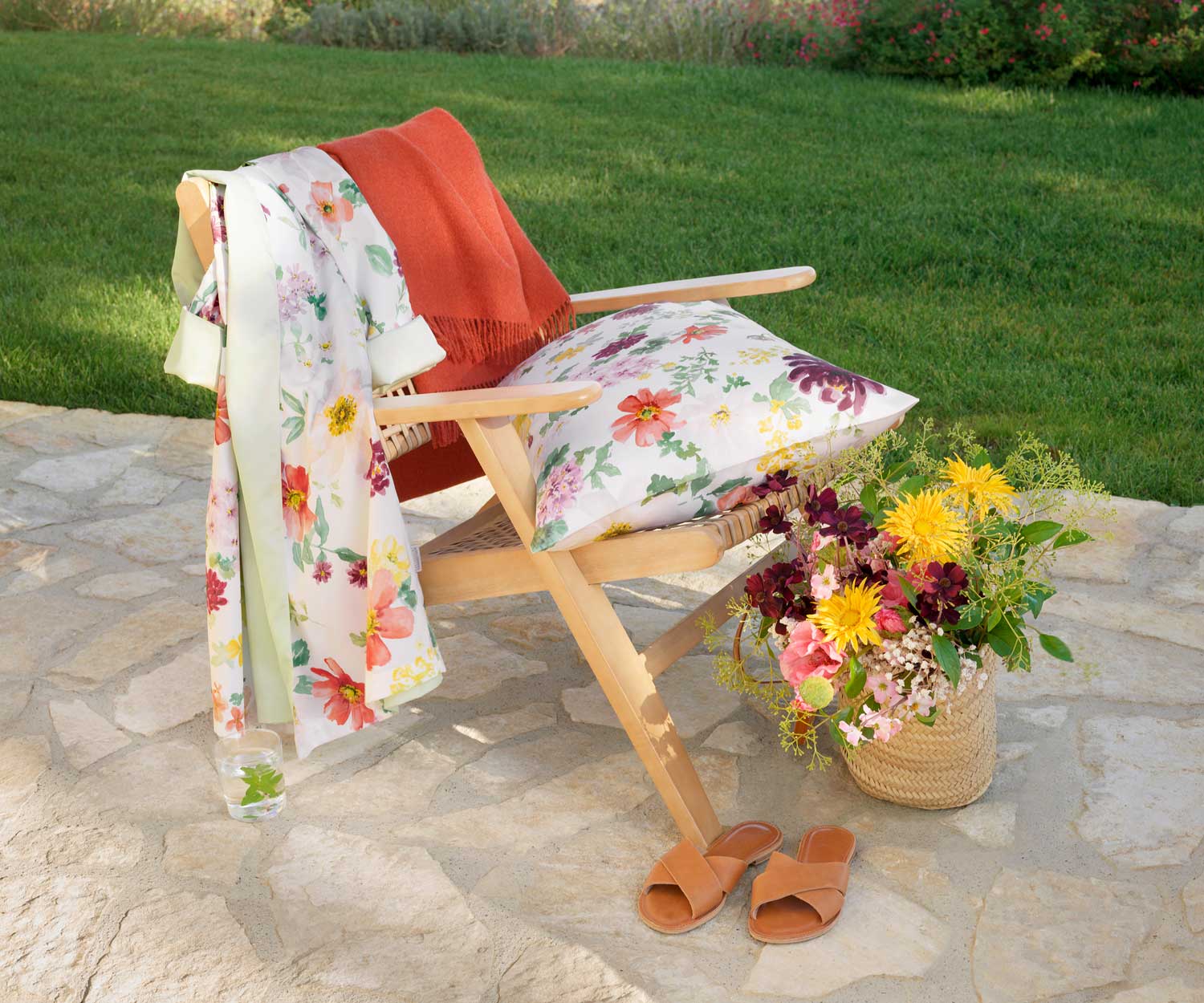 Schlossberg_Bettwaesche_FLORA_blanc_LS1 Bettwäsche FLORA von Schlossberg mit weissem Fond