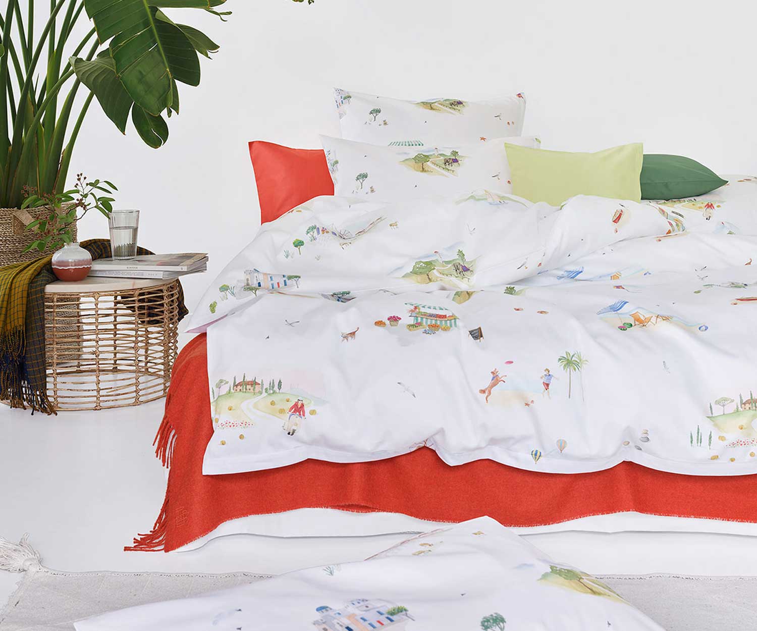 schlossberg-bettwaesche-siesta-lifestyle Schlossberg Siesta blanc Bettwäsche - Satin