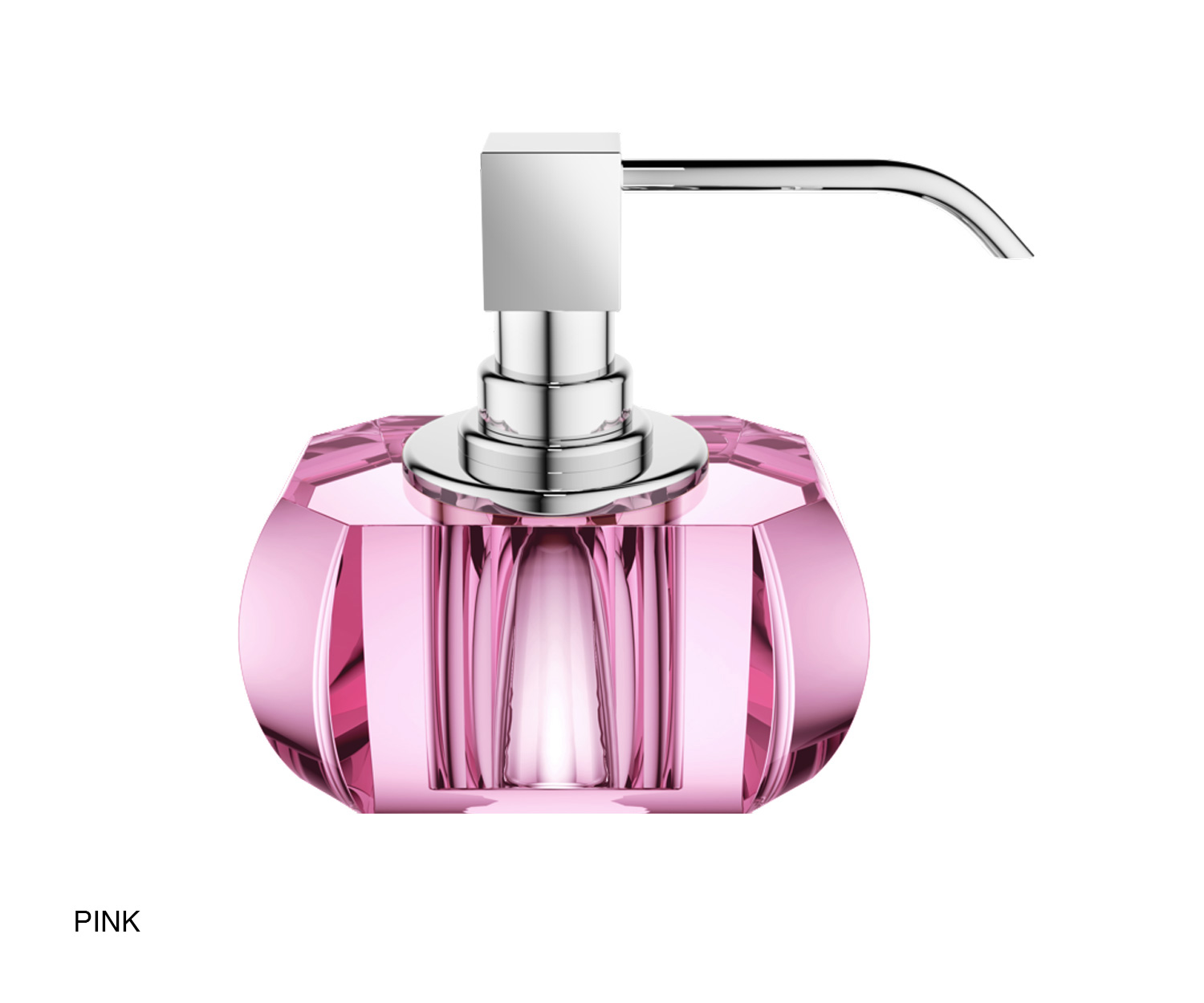 Decor Walther KRISTALL Seifenspender Pink/Chrom