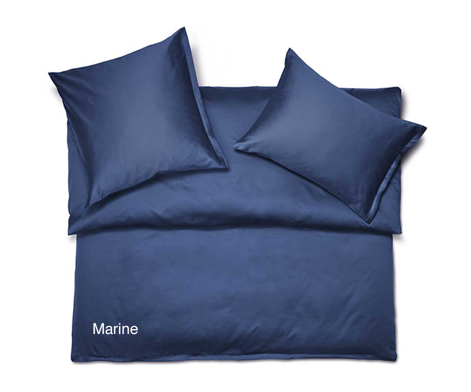 Schlossberg Betttücher SATIN UNI col. Marine