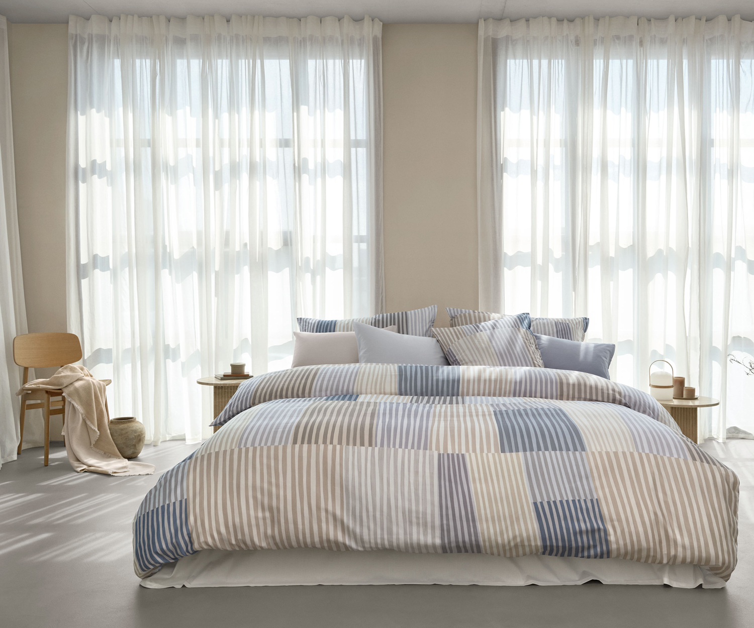 Schlossberg Bettwäsche MELVIN beige Satin Schlossberg Bettwäsche MELVIN beige Satin