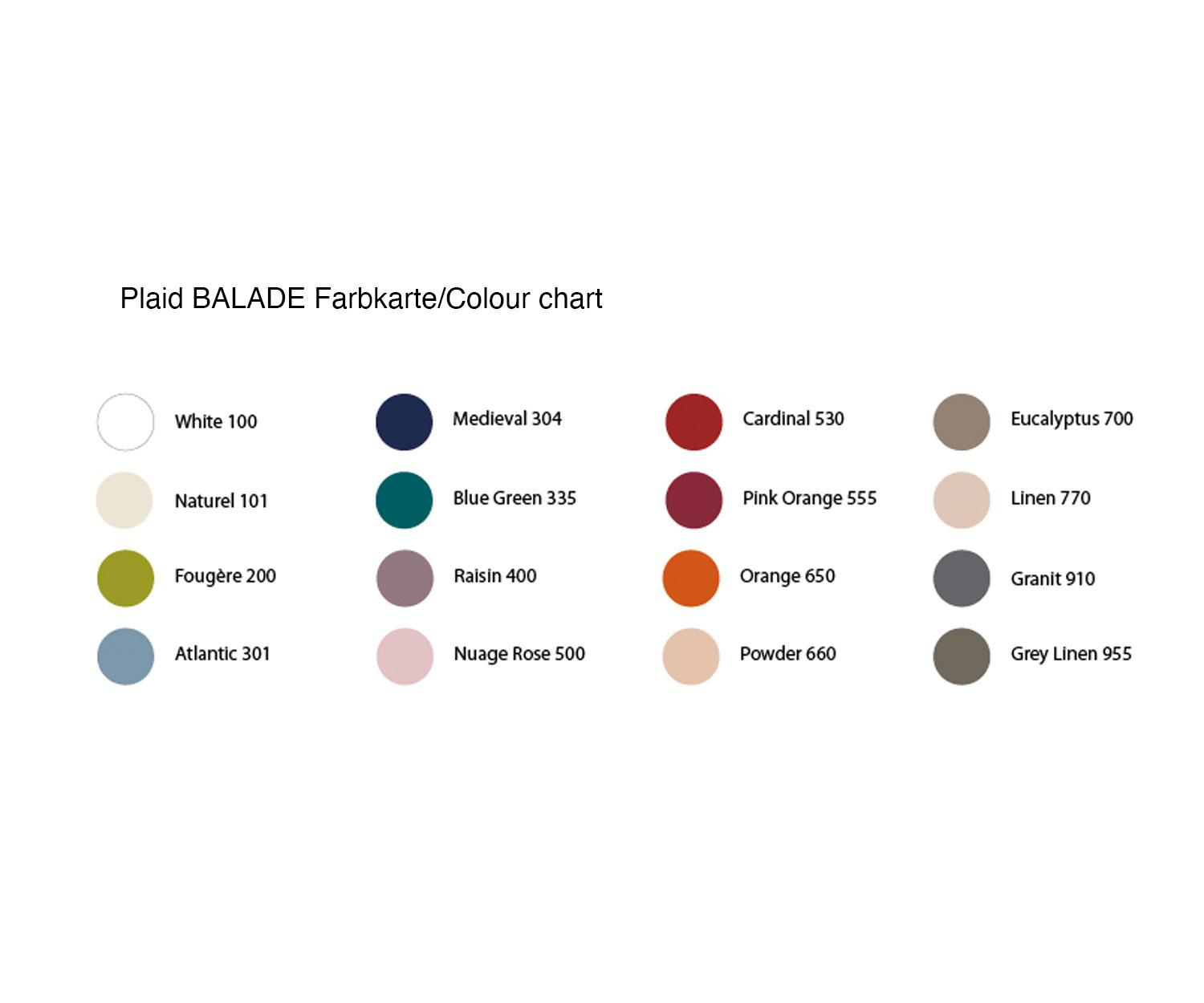 De_Lemos_Plaid_Balade_Farben_2 Plaid BALADE Farbkarte