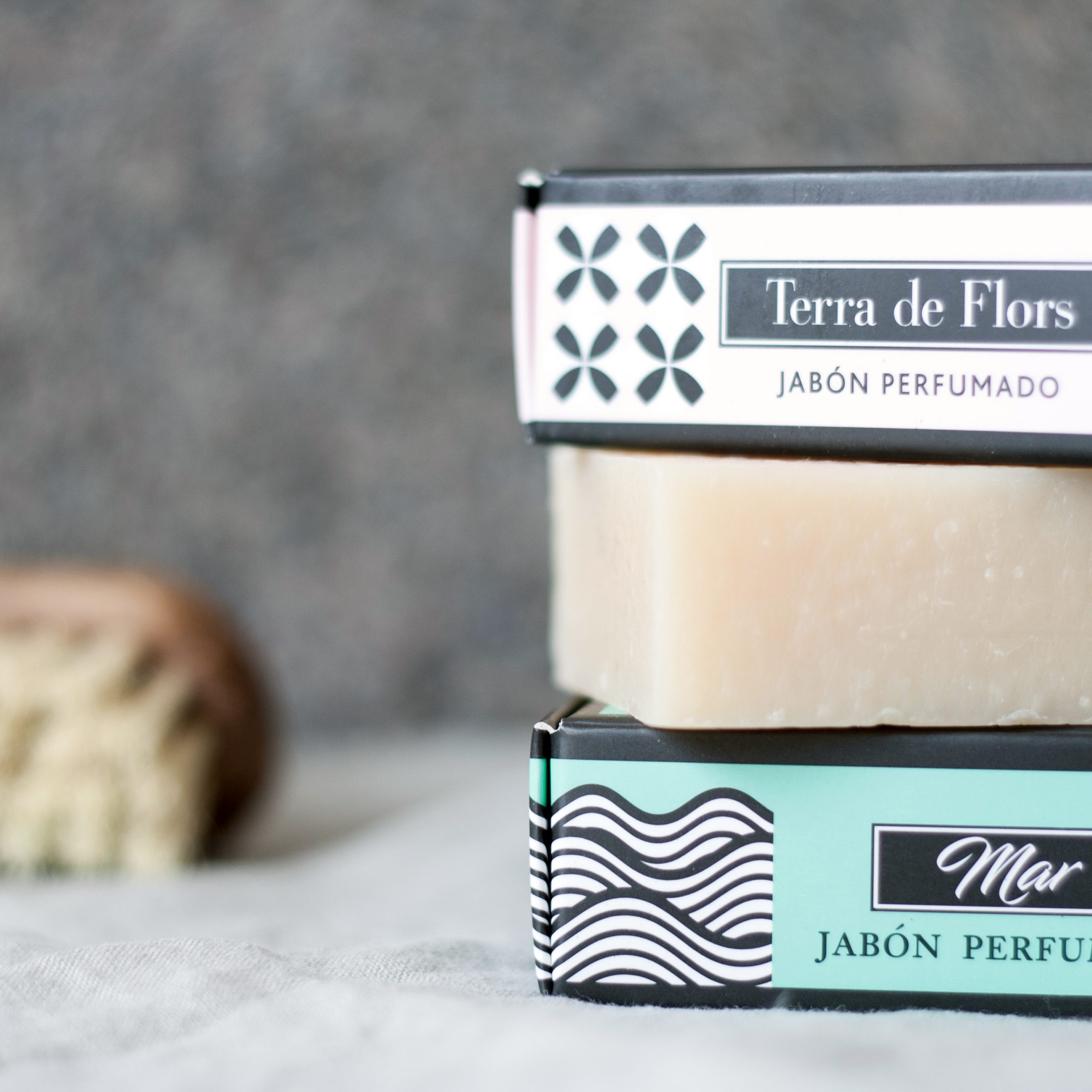 3-soap-Stapel Seife FLOR DE NARANJO Palmaria