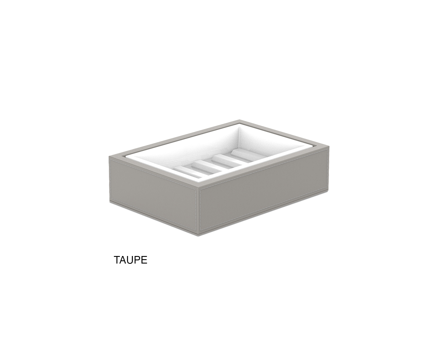 Decor_Walther_Seifenschale_Brownie_0937349_taupe-white Decor Walther BROWNIE Seifenschale taupe/weiss