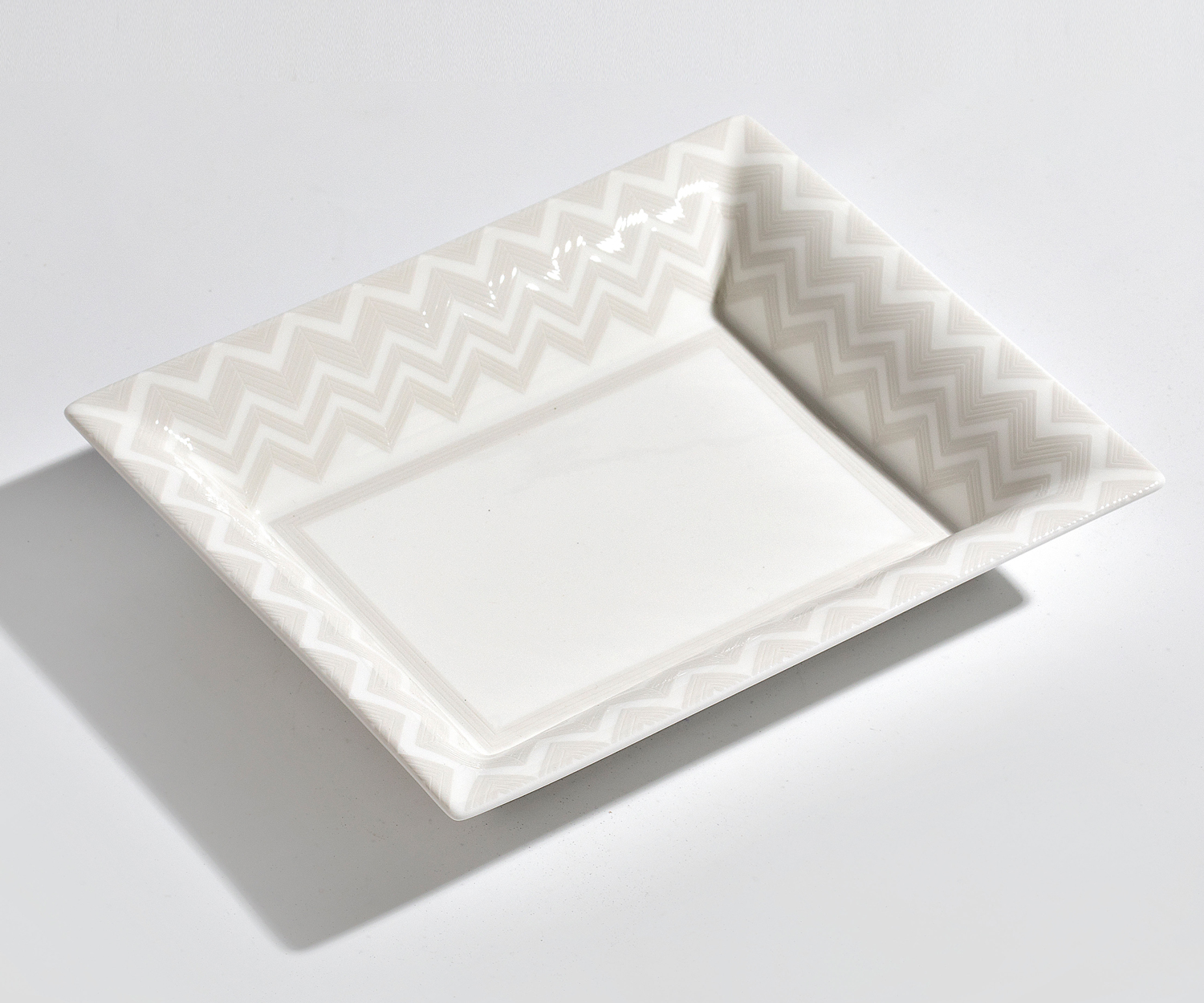 Missoni Ablageschale Zig Zag white 