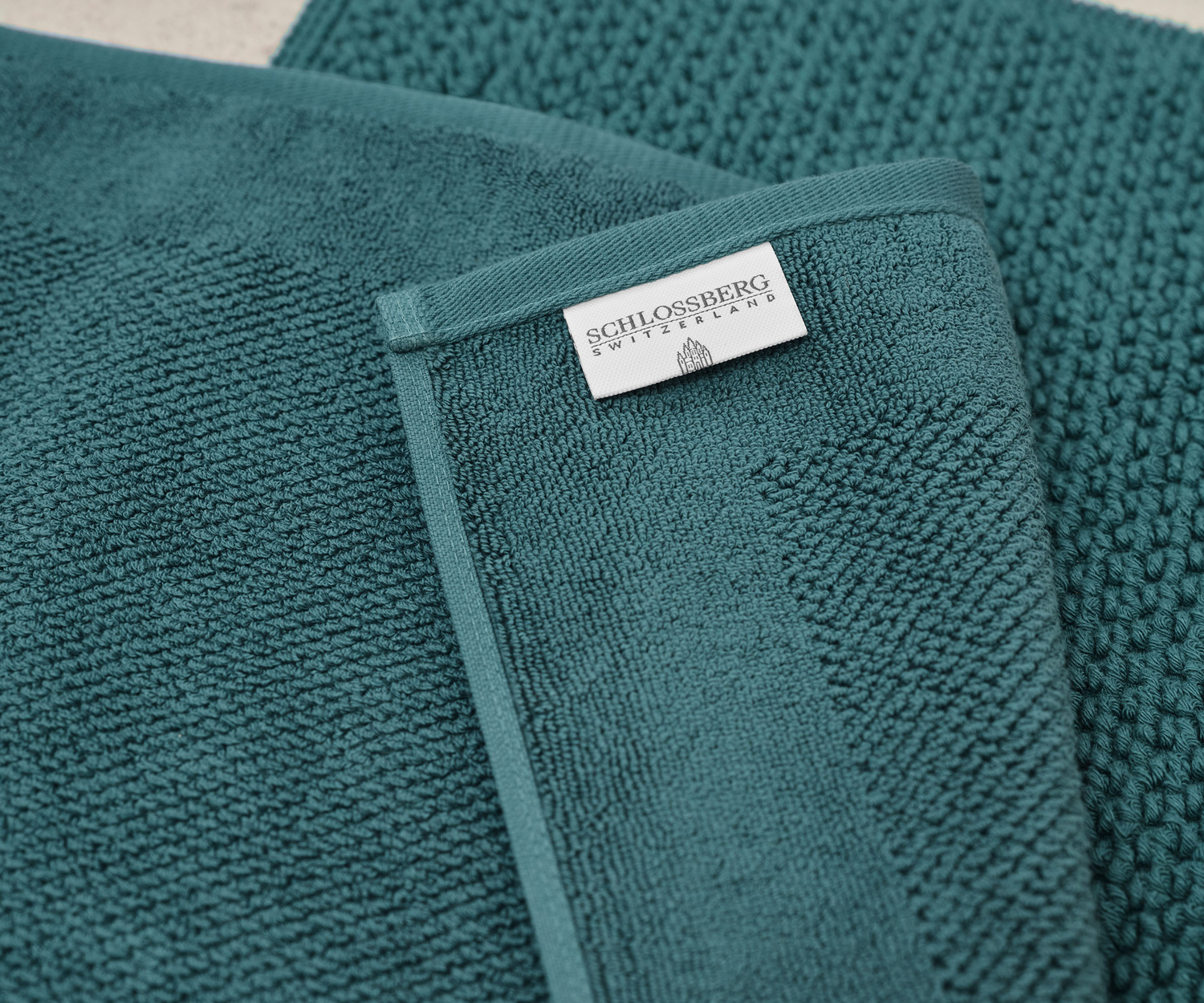 Schlossberg NOVA Badteppich - teal Schlossberg NOVA Badteppich - teal