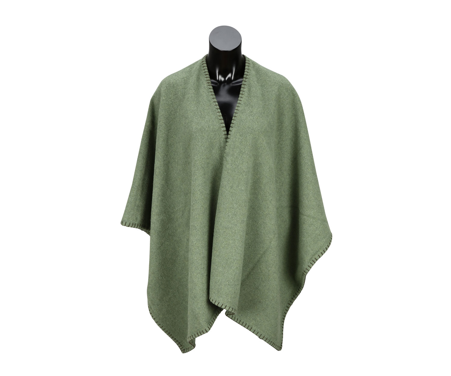 Poncho / Schal HUTTWIL green │Eskimo
