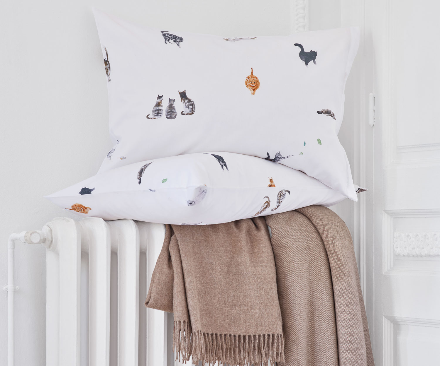 Schlossberg_Bettwaesche-MINOU-blanc-Kissen Bettbezug MINOU von Schlossberg mit weißem Fond