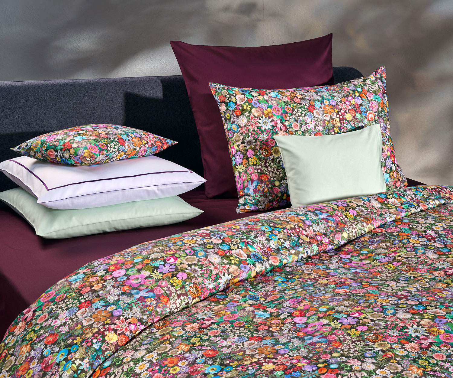 Fischbacher Bettwäsche LENA – Zeitlose Eleganz im modernen Mille-Fleurs-Stil