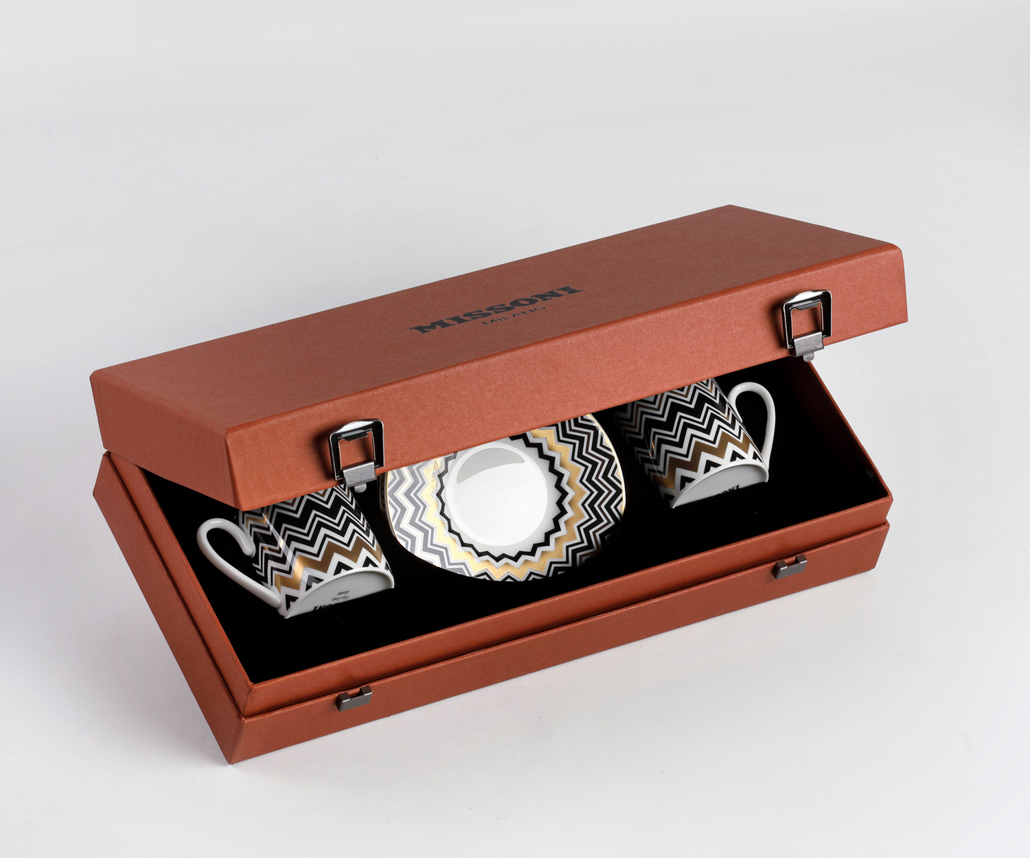 Missoni Zig Zag gold Espressotassen 2er-Set im Geschenkkarton