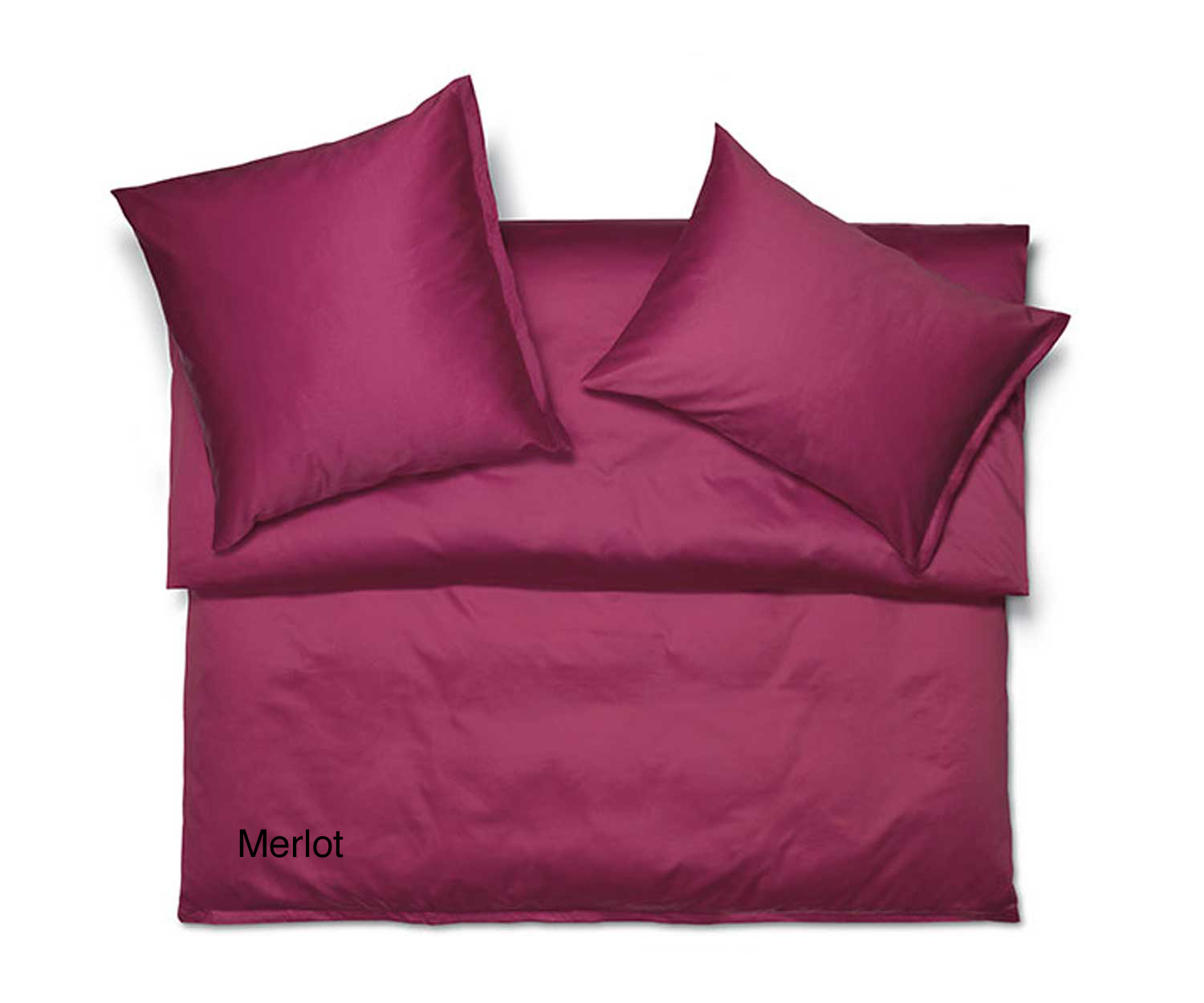 Schlossberg Betttücher SATIN UNI col. Merlot