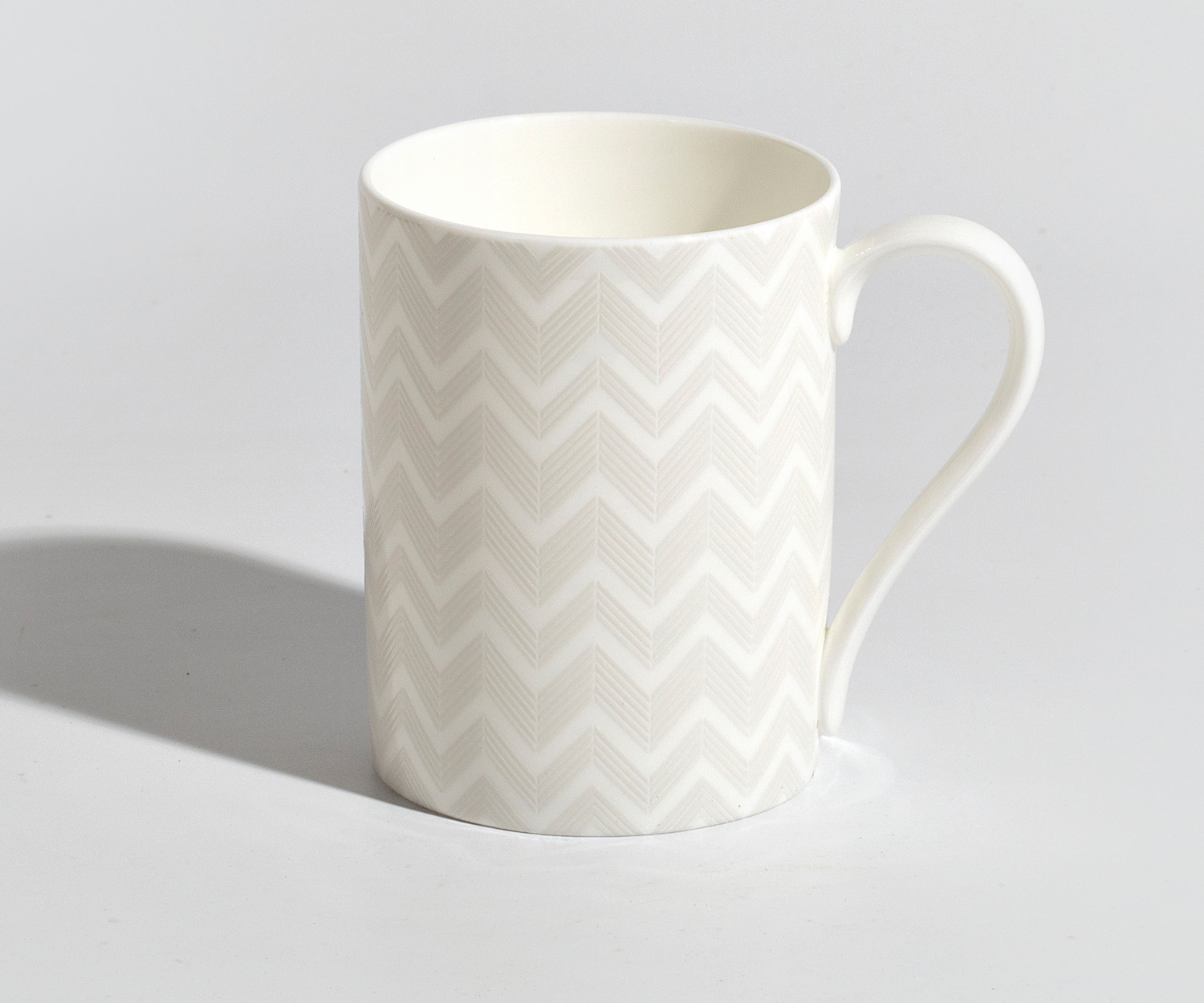 Missoni Zig Zag white Henkelbecher Porzellan
