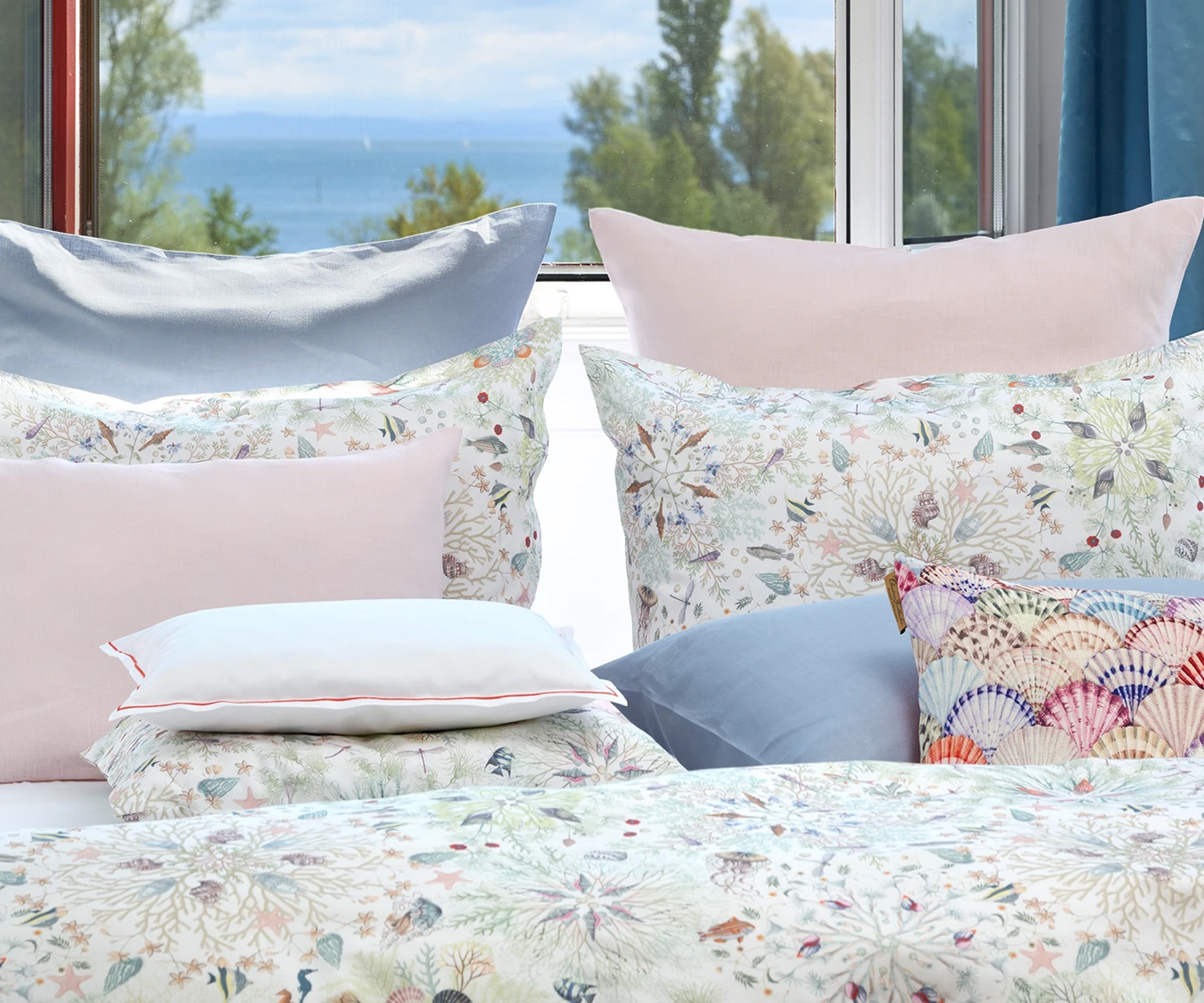 Fischbacher-Neptuna_Zierkissen Fischbacher NEPTUNA Bettbezug - Satin