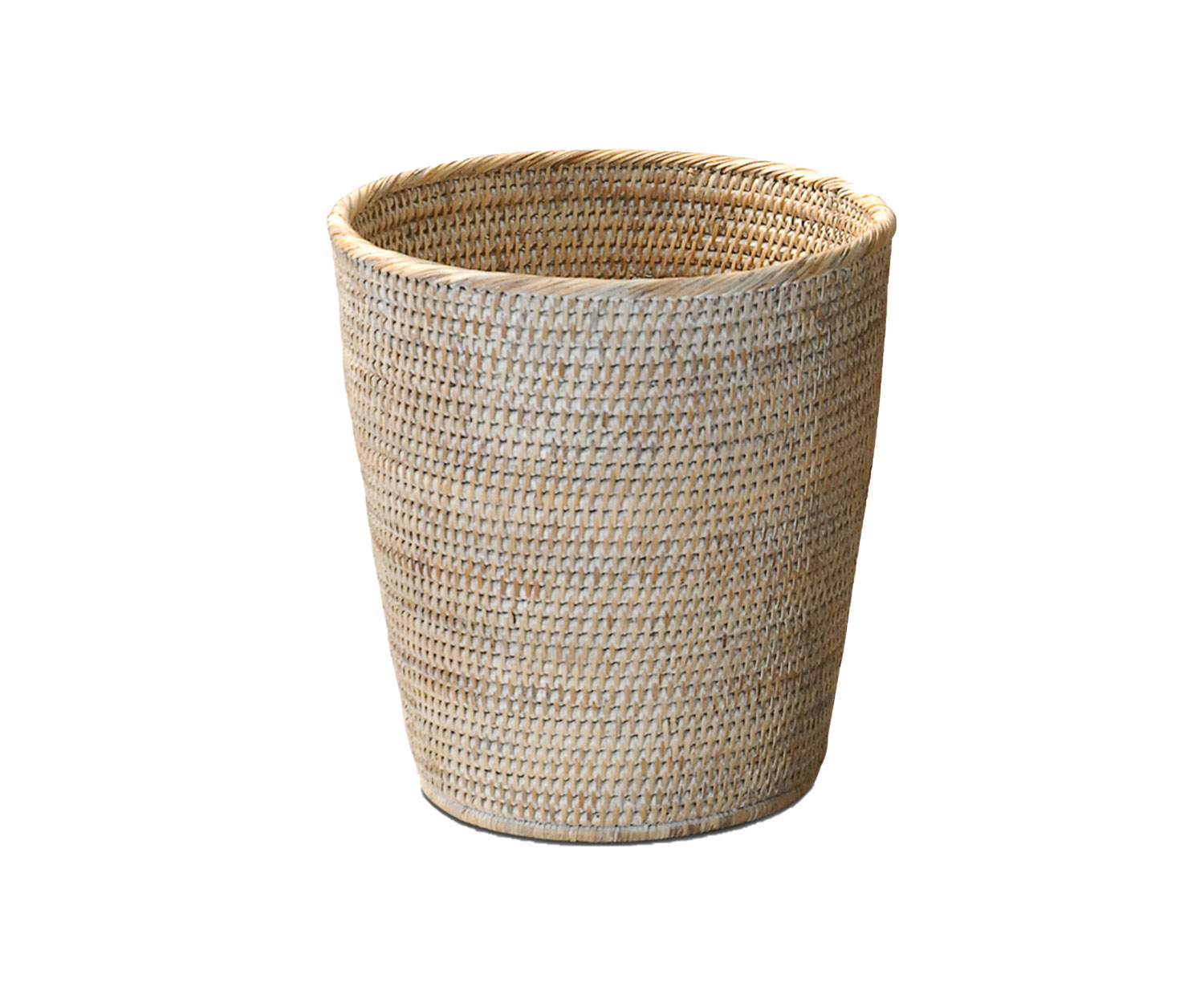 DECOR WALTHER Papierkorb in Rattan hell