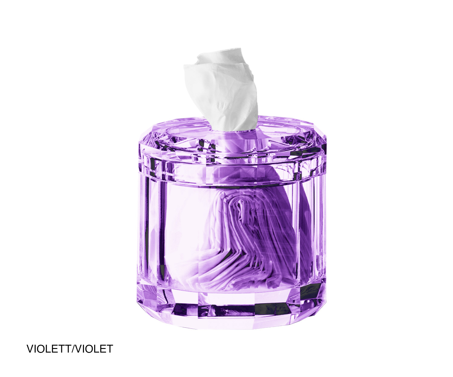 Decor Walther KRISTALL Papiertuchbox Violett