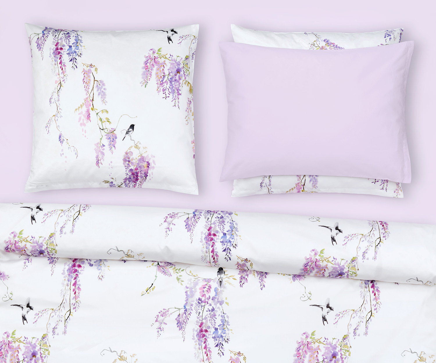 Fischbacher Bettwäsche PURPLE RAIN Satin