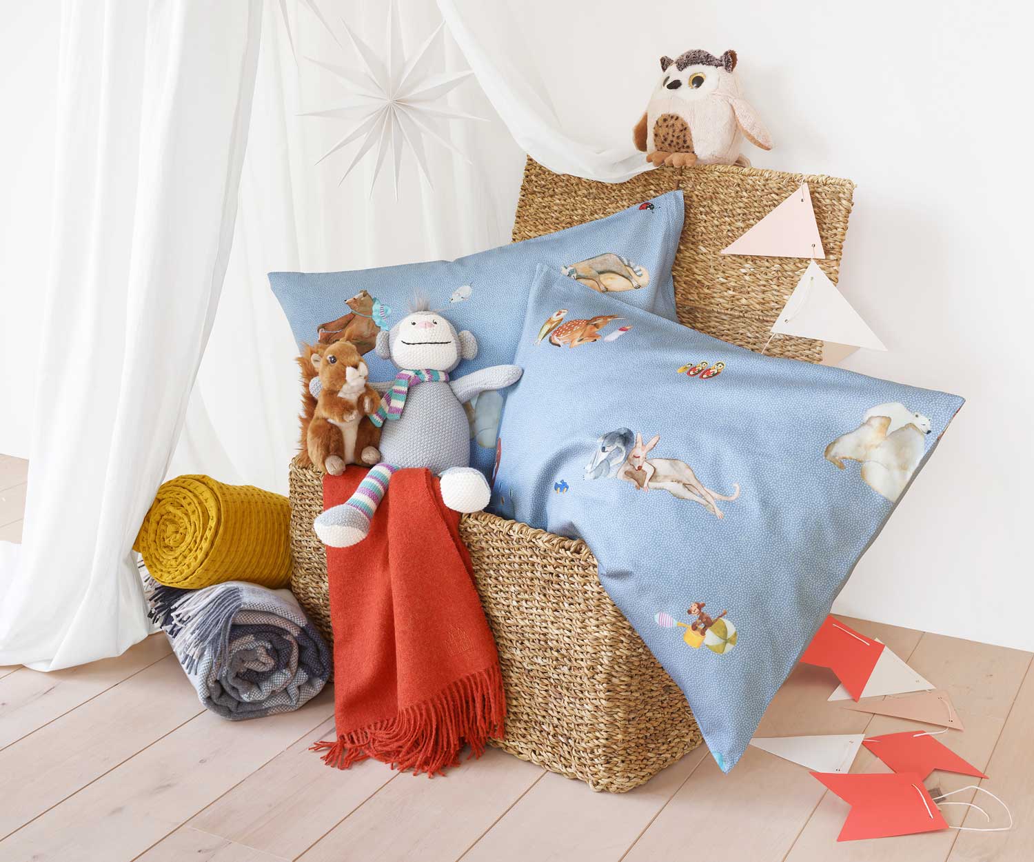 Schlossberg Kinderbettwäsche BONNE NUIT aus Baumwollsatin