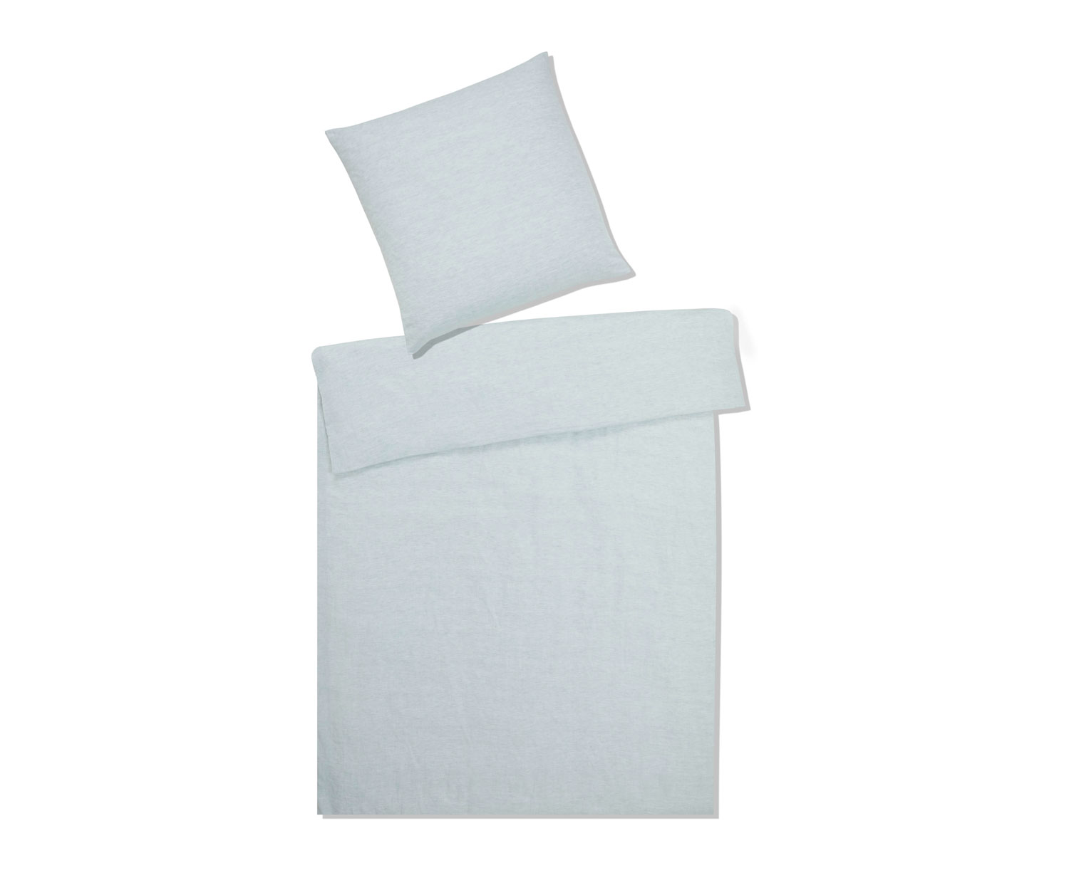 Elegante BREEZE Bettwäsche Halbleinen - blassgrün