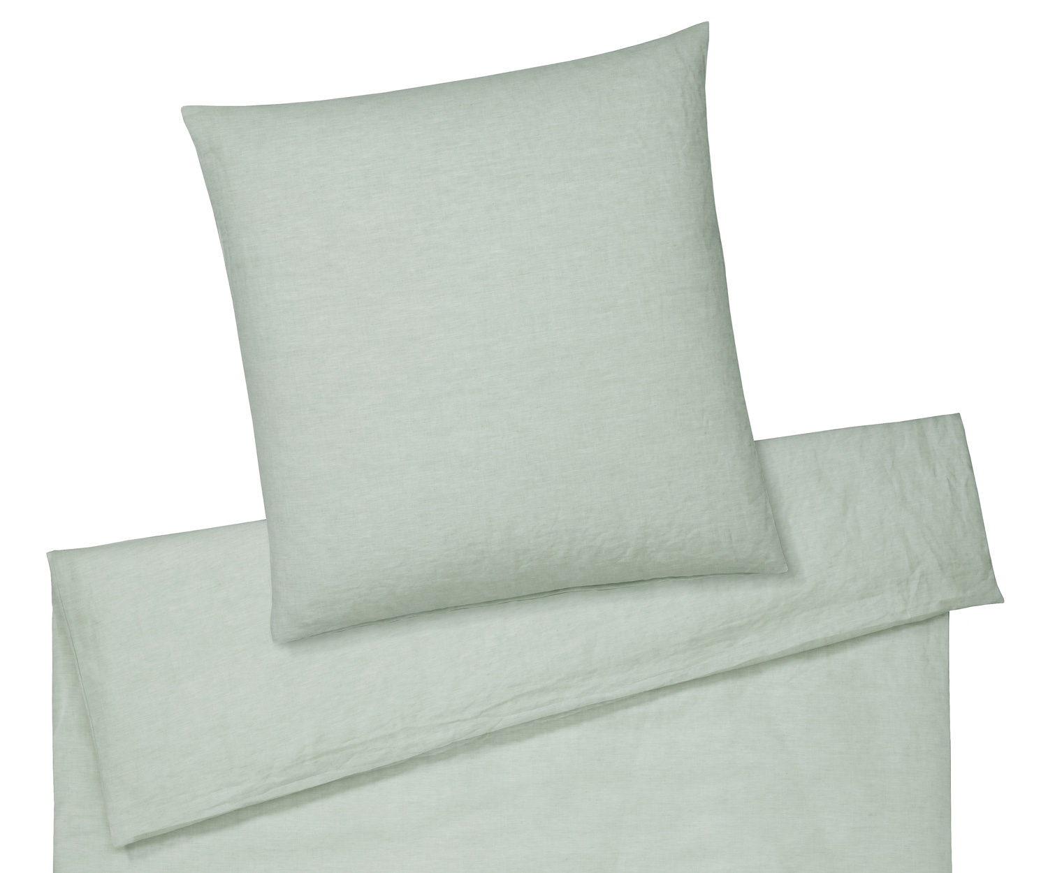 Elegante BREEZE Bettwäsche Halbleinen - Pistazie