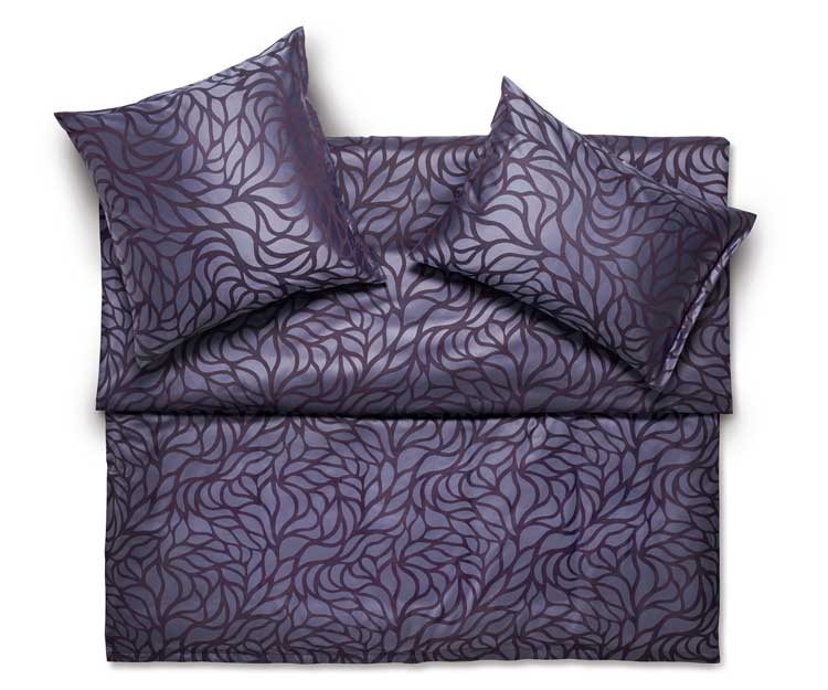 Schlossberg Bettwäsche RAMI VIOLA - Jacquard Deluxe