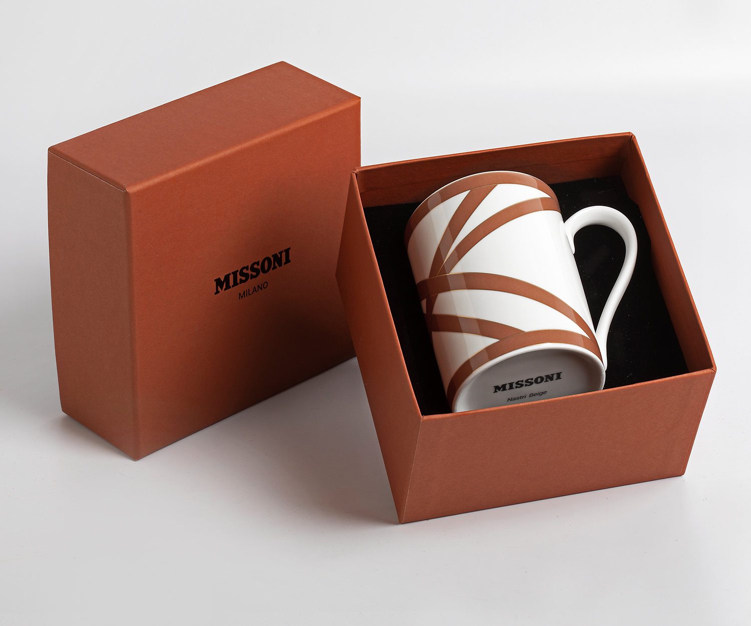 Missoni NASTRI Beige Henkelbecher Porzellan