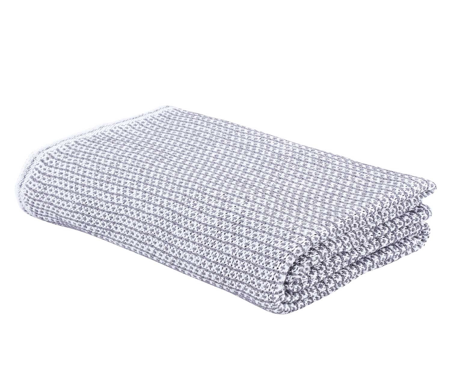 Decke Ascona col. weiss/anthrazit│Eskimo