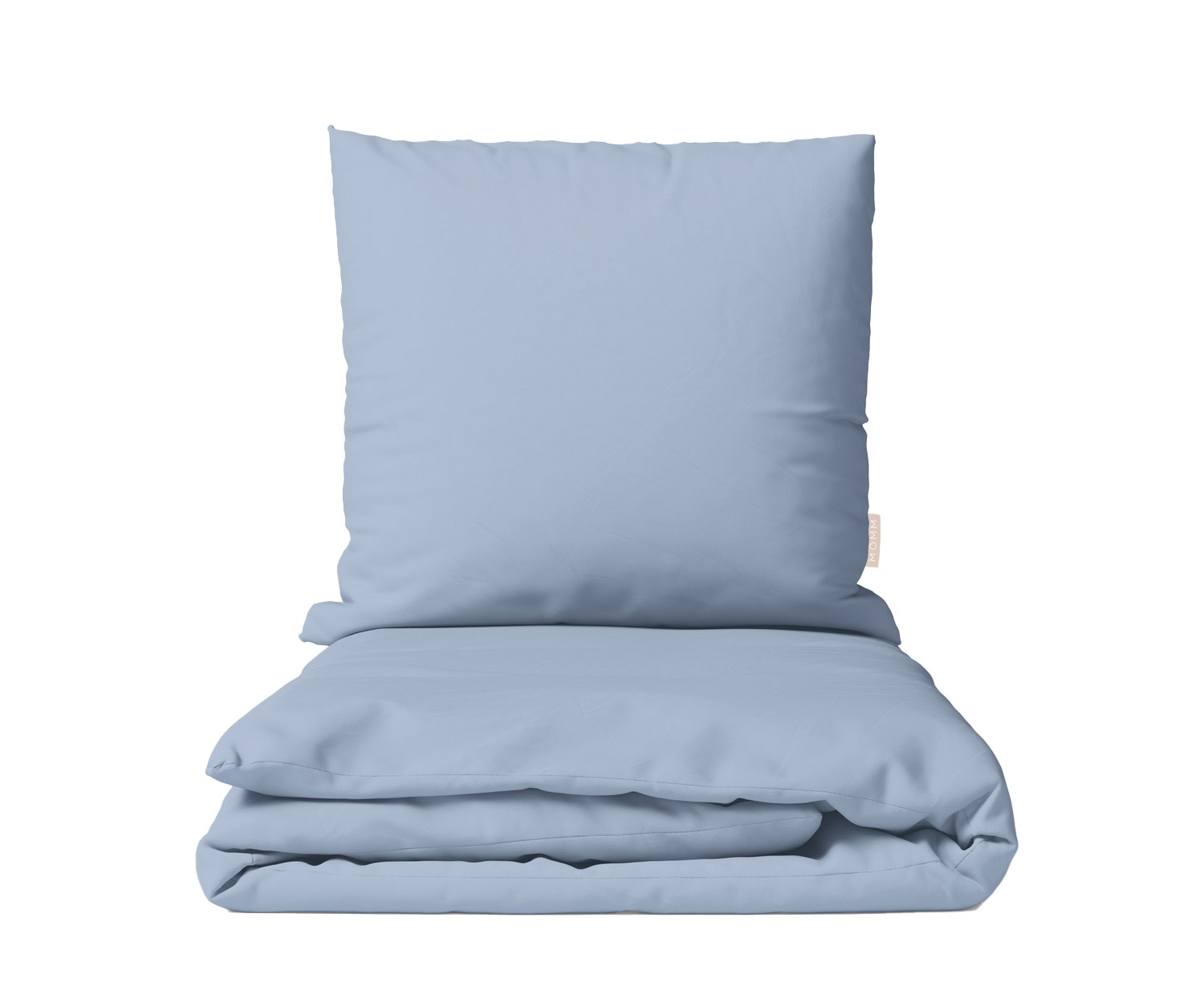 MOMM Organic Perkal Uni Bettwäsche - blau