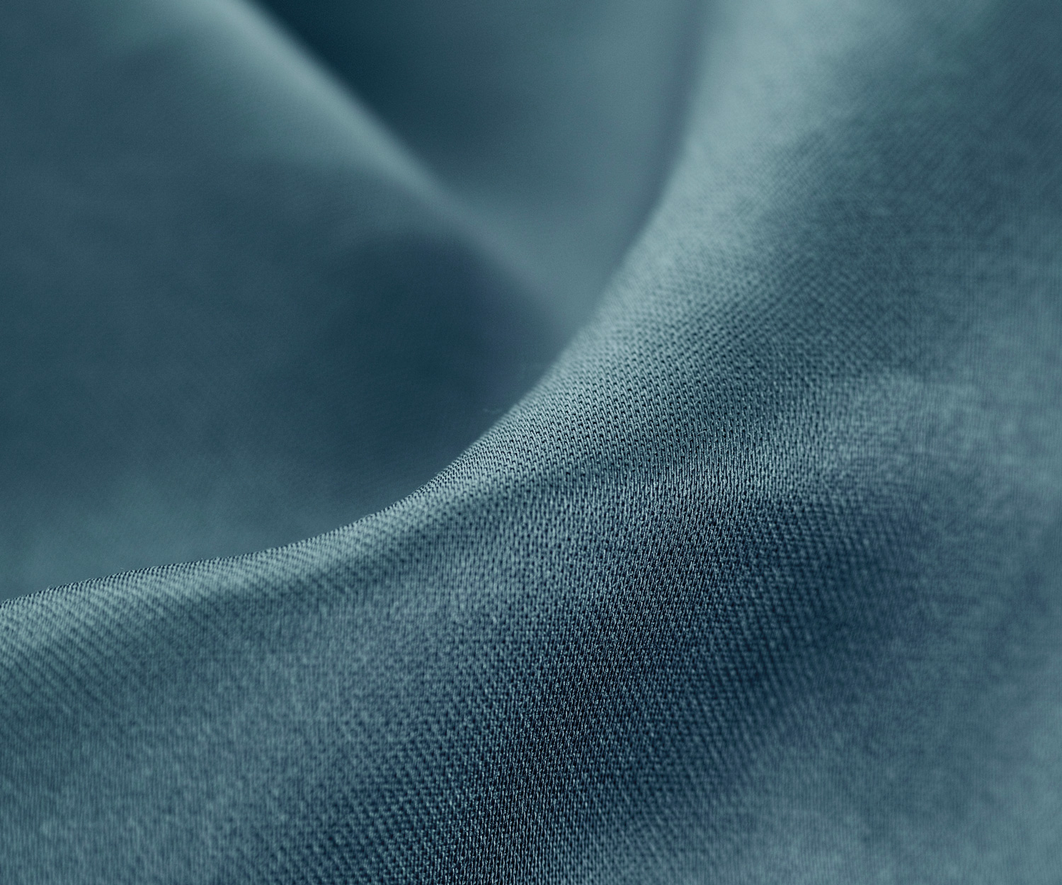 momm_organic_satin_petrol_2 MOMM Organic Satin Uni Bettwäsche - petrol