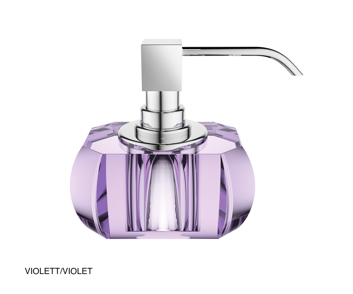 Decor Walther KRISTALL Seifenspender Violett/Chrom