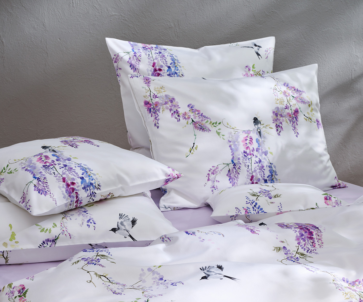Fischbacher Bettwäsche PURPLE RAIN Satin