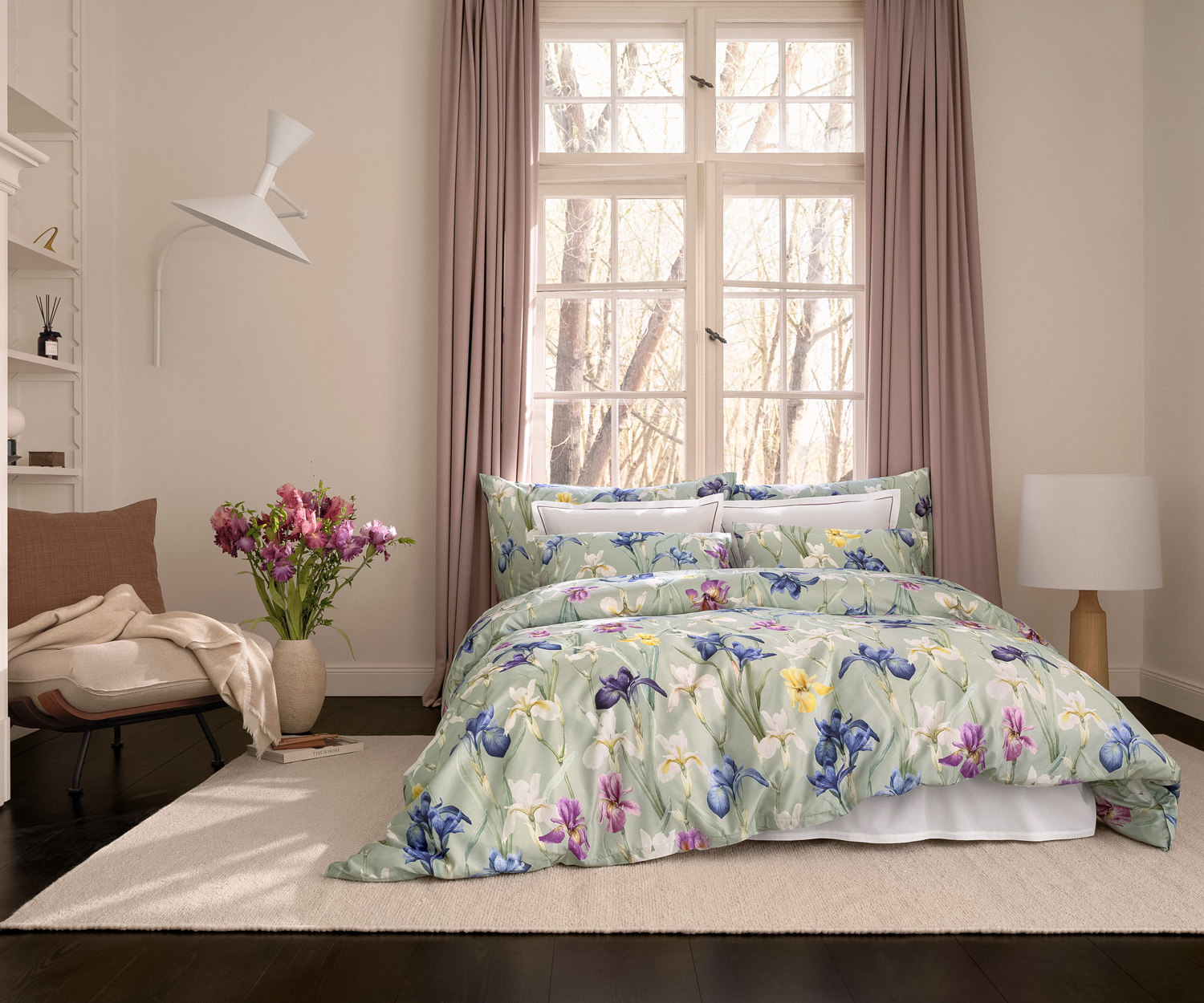 Schlossberg Bettwäsche CHARLOTTE vert Satin