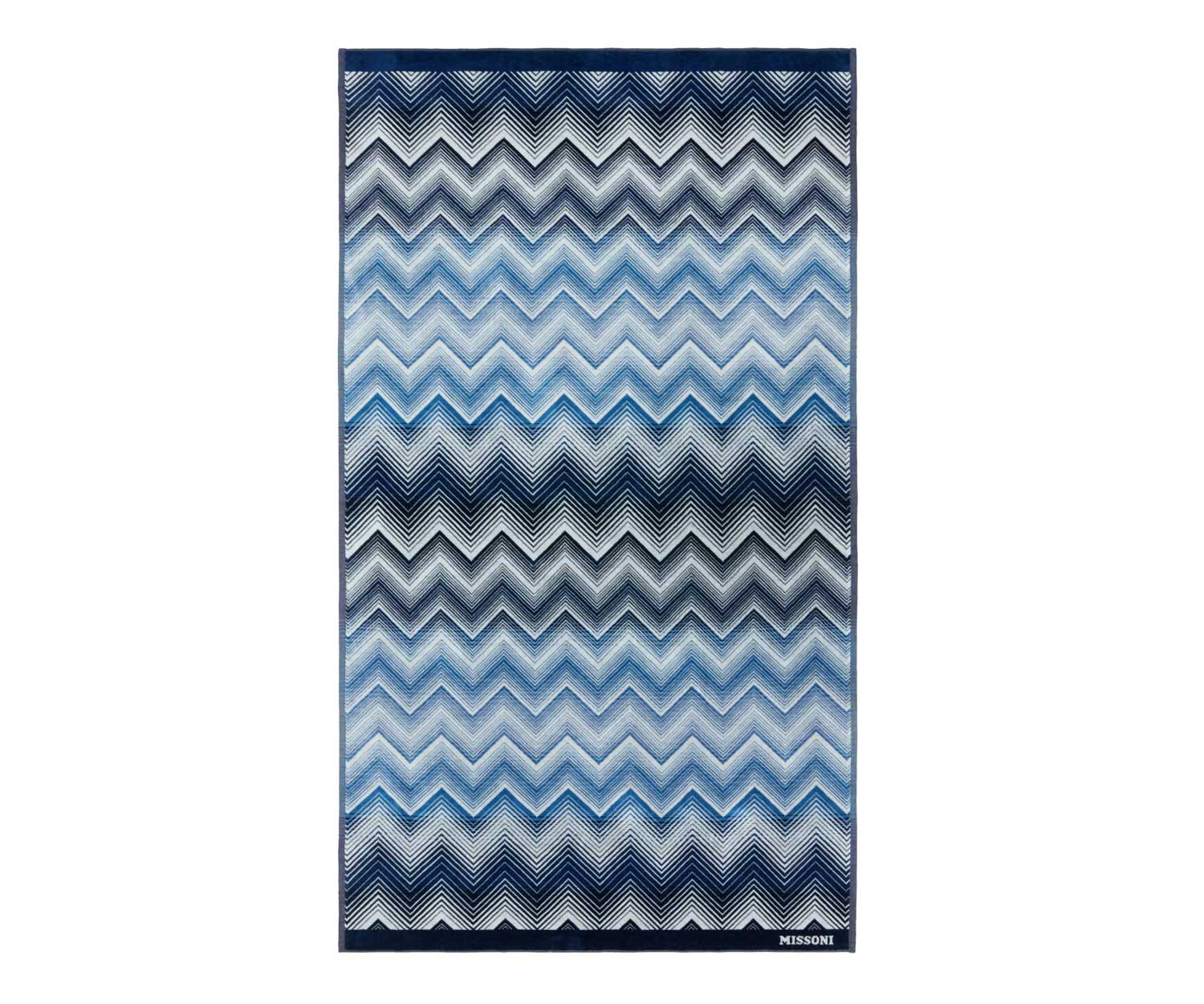MISSONI HOME MAREA Strandlaken blau/weiss