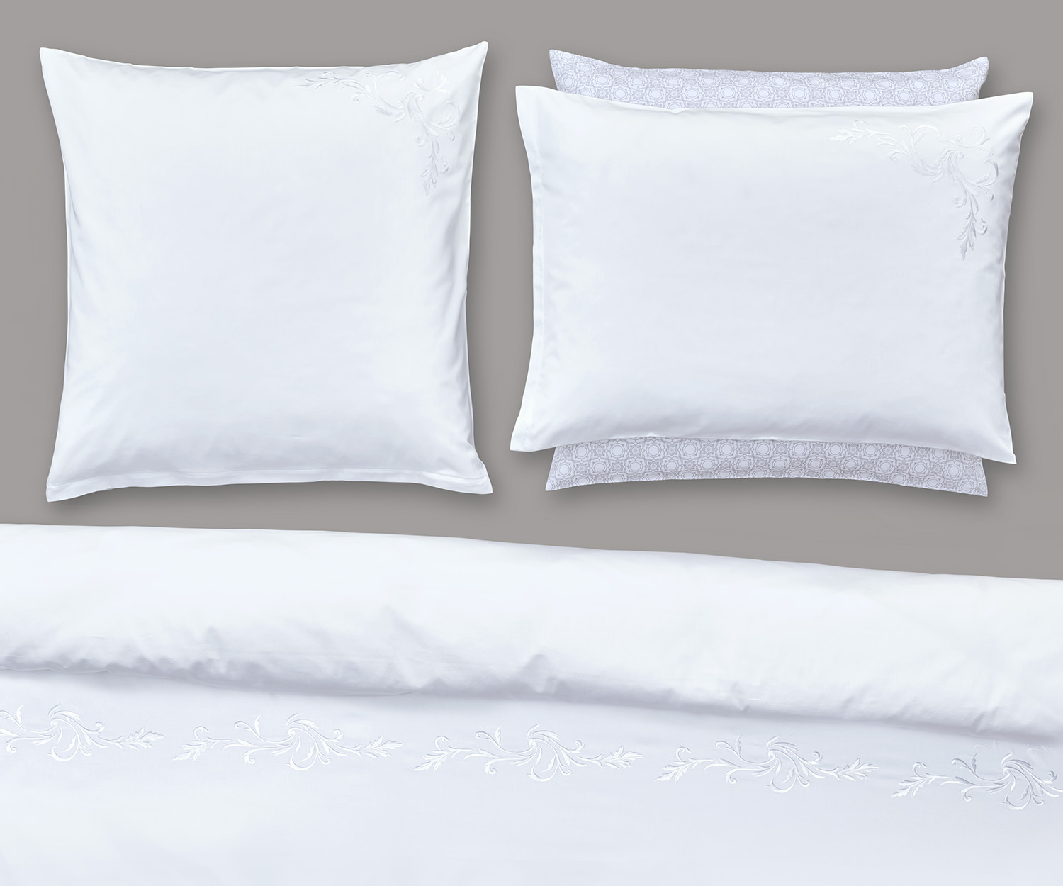 Fischbacher-Bettwaesche_Snow-Lace Fischbacher Bettwäsche SNOW LACE Satin bestickt