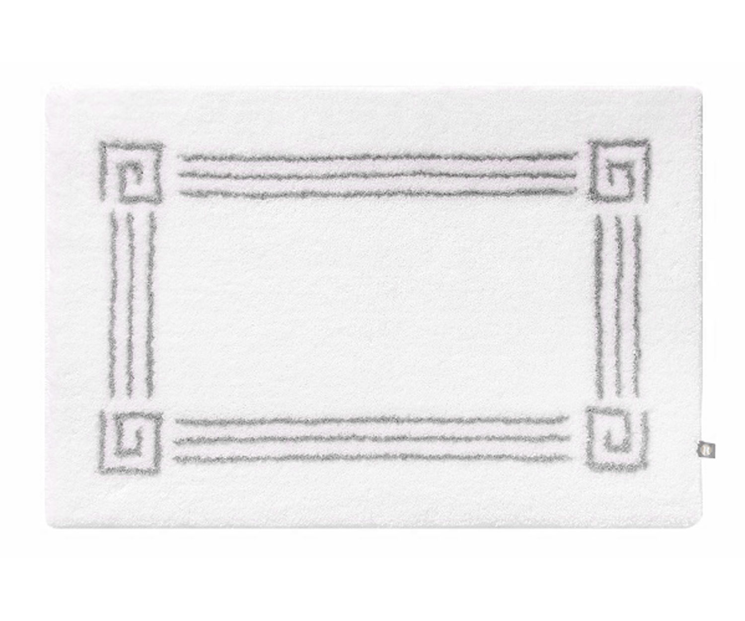 Rhomtuft-Olymp-Badteppich-weiss-silberlurex OLYMP col. weiss/silber-lurex