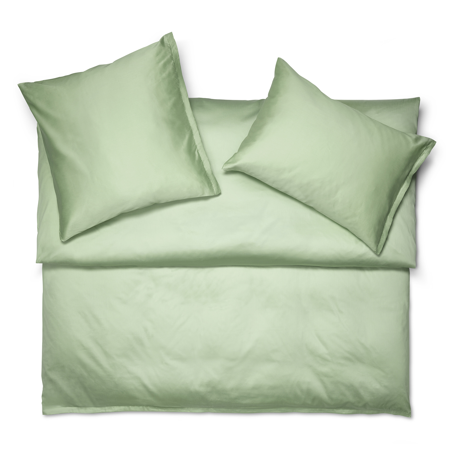 Schlossberg SATIN UNI Bettwäsche - col. palmier