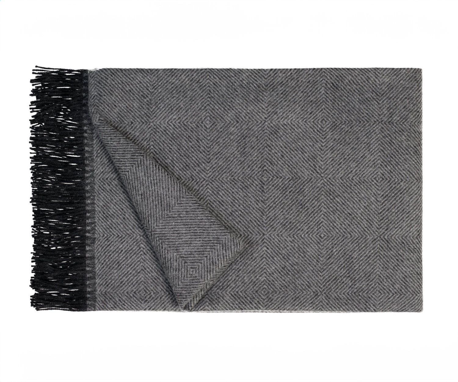 Fischbacher-1819-Throw-noble-charcoal Fischbacher Plaid NOBLE charcoal