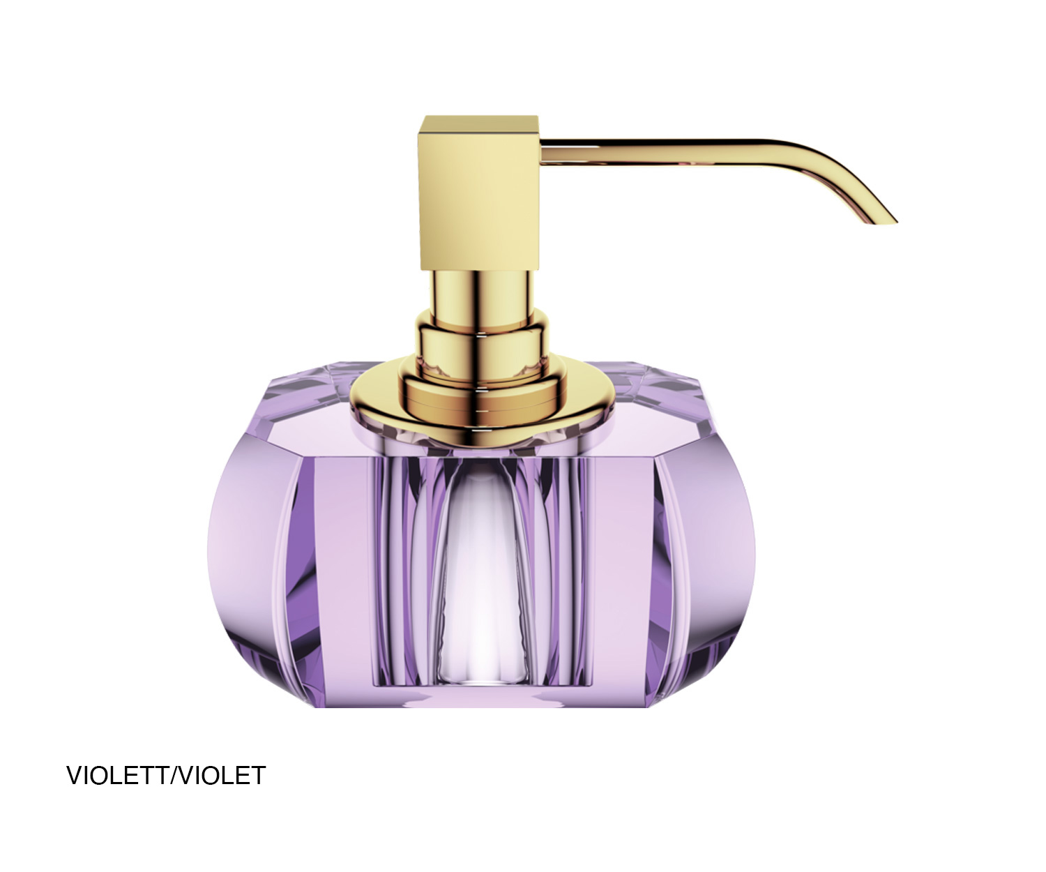 Decor Walther KRISTALL Seifenspender Violett/Gold