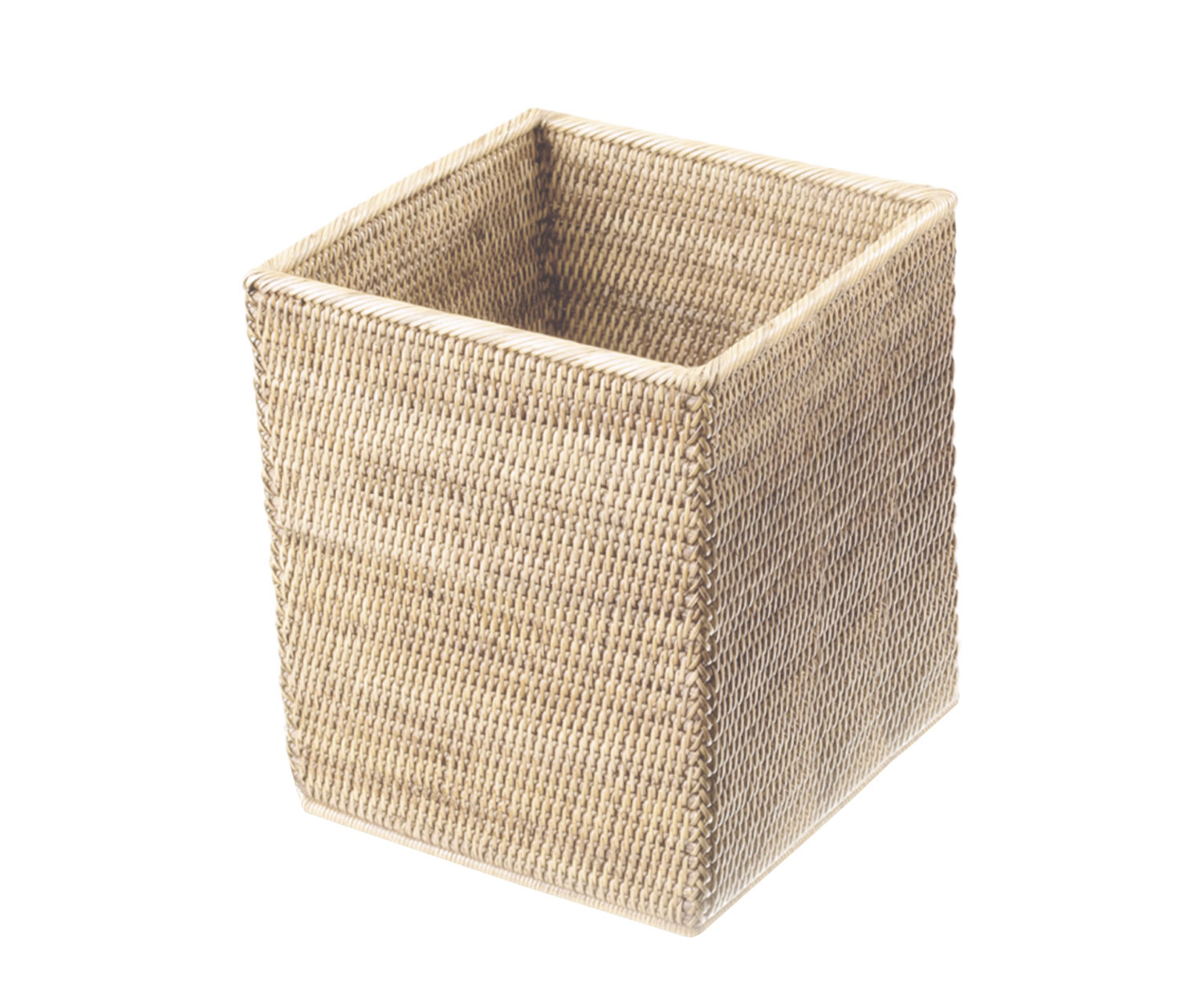DECOR WALTHER Papierkorb in Rattan hell
