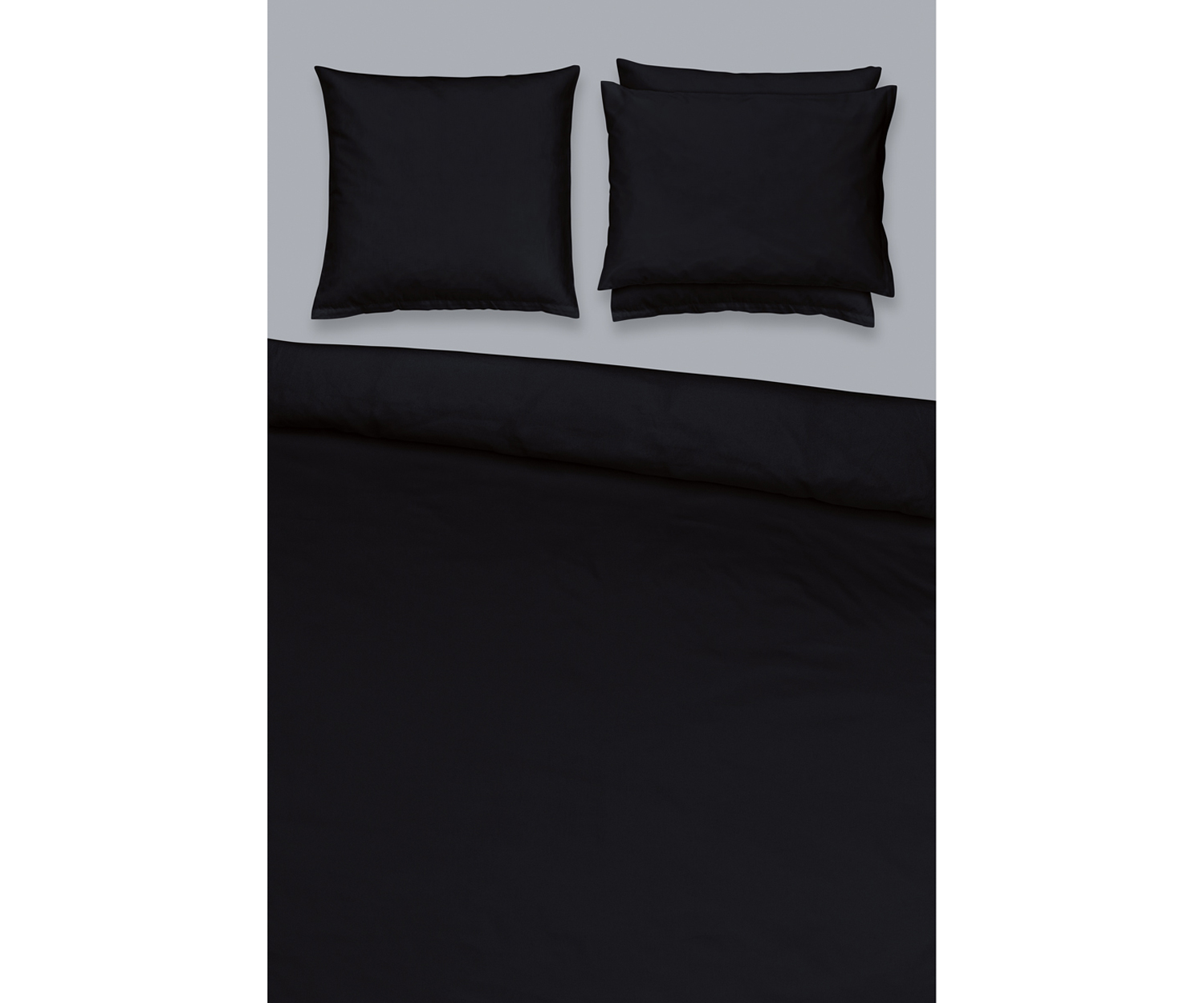 Fischbacher Bettwäsche - Satin col. 006 schwarz