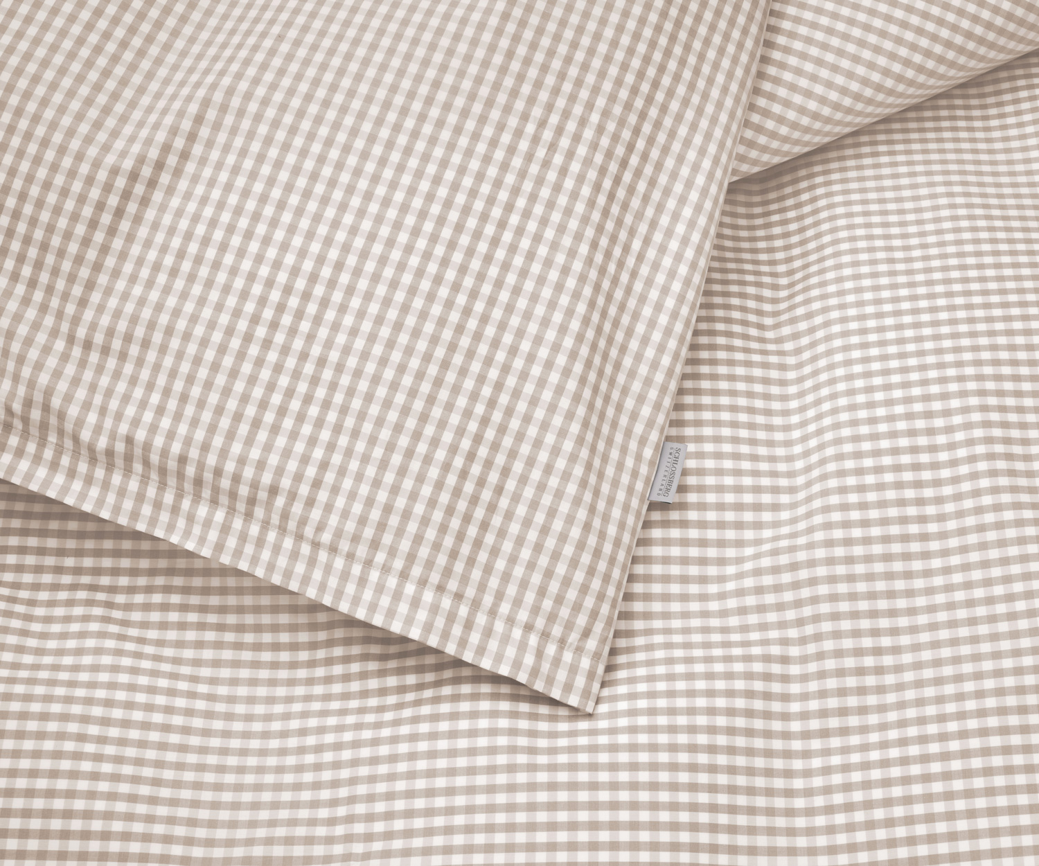Schlossberg Bettwäsche ANDRIN beige - Vichy Perkal