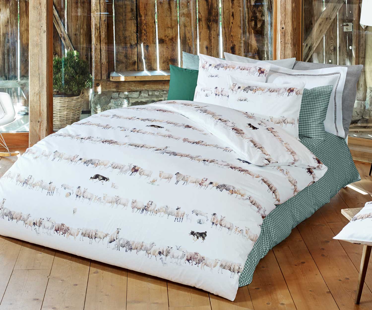 Fischbacher COUNTING SHEEP C10 Bettwäsche in Satin