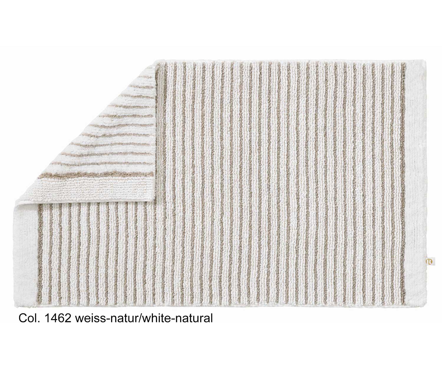 Rhomtuft Badematte LIN 1462 weiss/natur