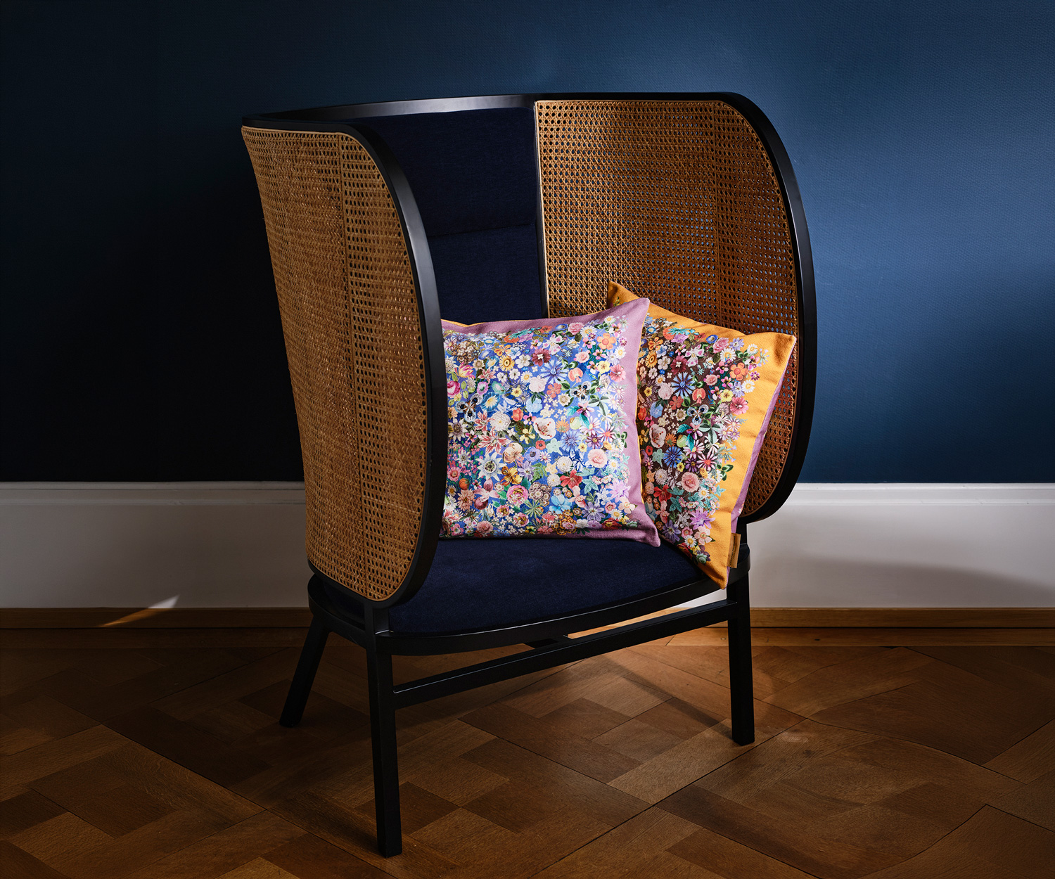 Fischbacher LENA Zierkissen – Zeitlose Eleganz im Mille-Fleurs-Design