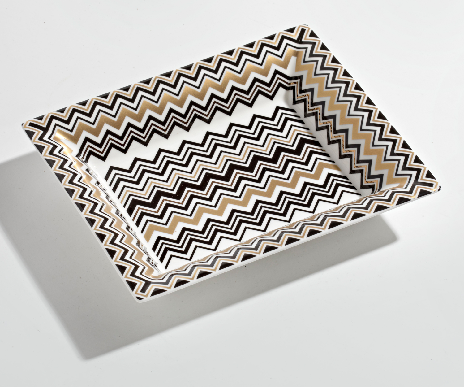 Missoni Ablageschale Zig Zag gold